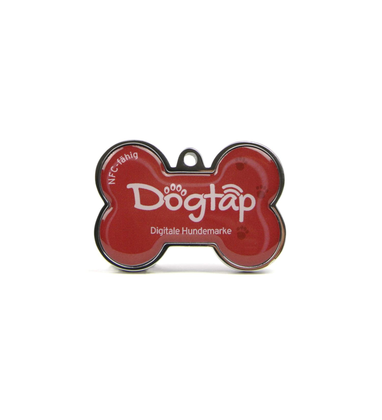 DogTap Solid Digital Dog Tag - NFC & QR Code Waterproof PVC & Metal Robust Design 41.6x28.5mm - International Shipping - Buy Online on GoSupps.com
