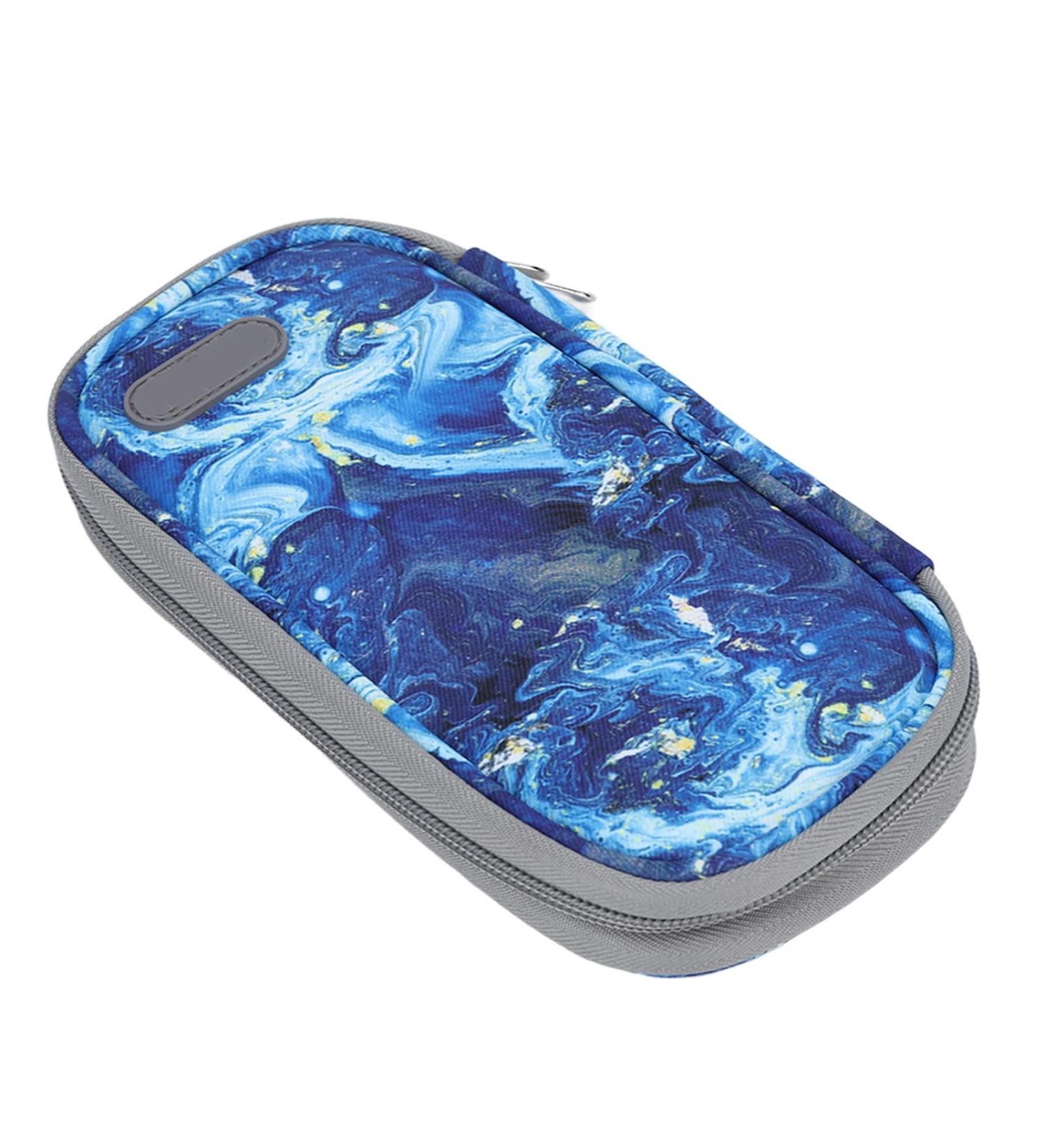 Diabetic Medication Cooler Bag - Multi-Layer Case for Travel - Easy Open Design - Blue - Buy Online on GoSupps.com