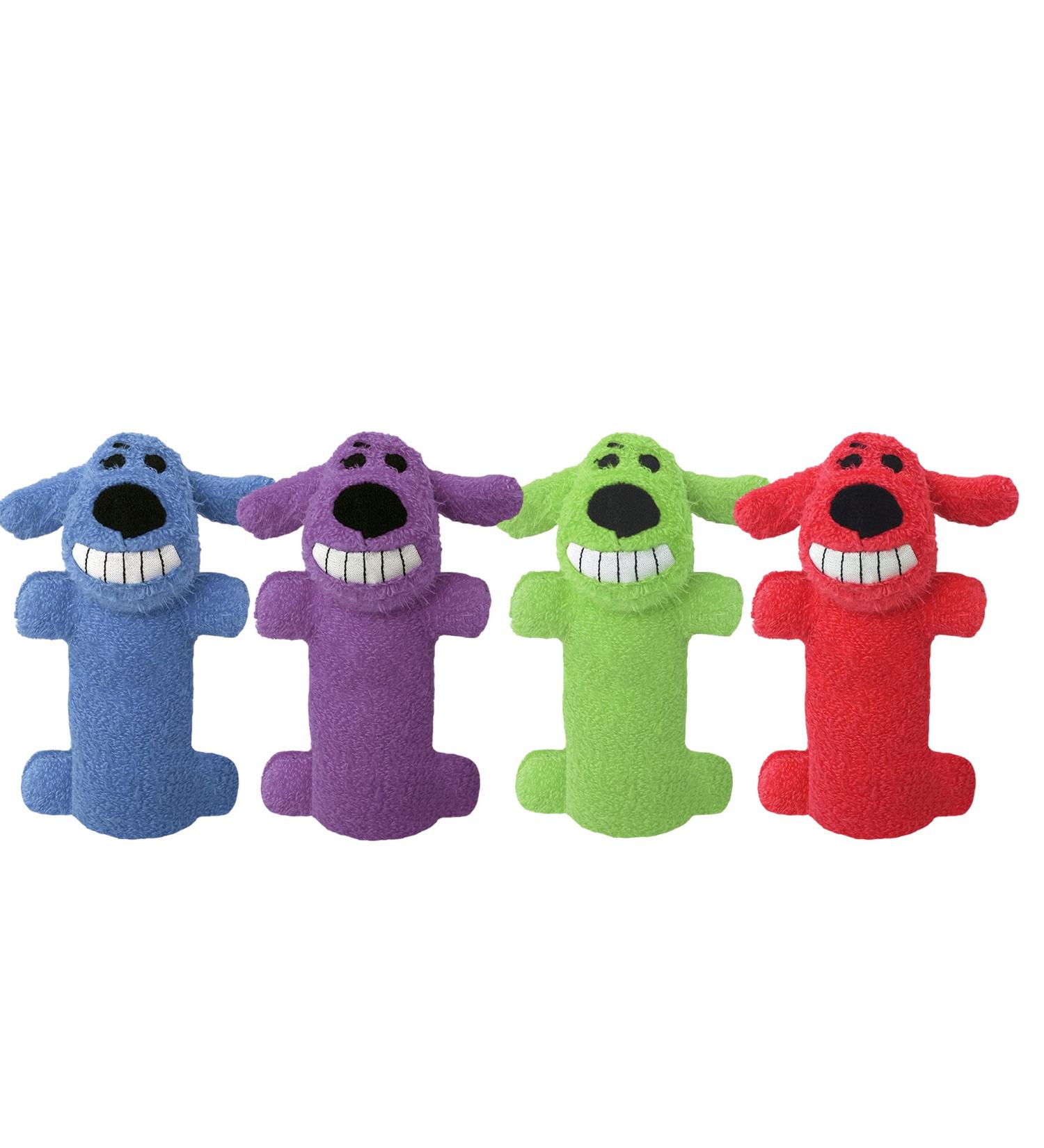 Multipet Loofa Plush Dog Toy - 6 inches (Colors May Vary) - Buy Online on GoSupps.com