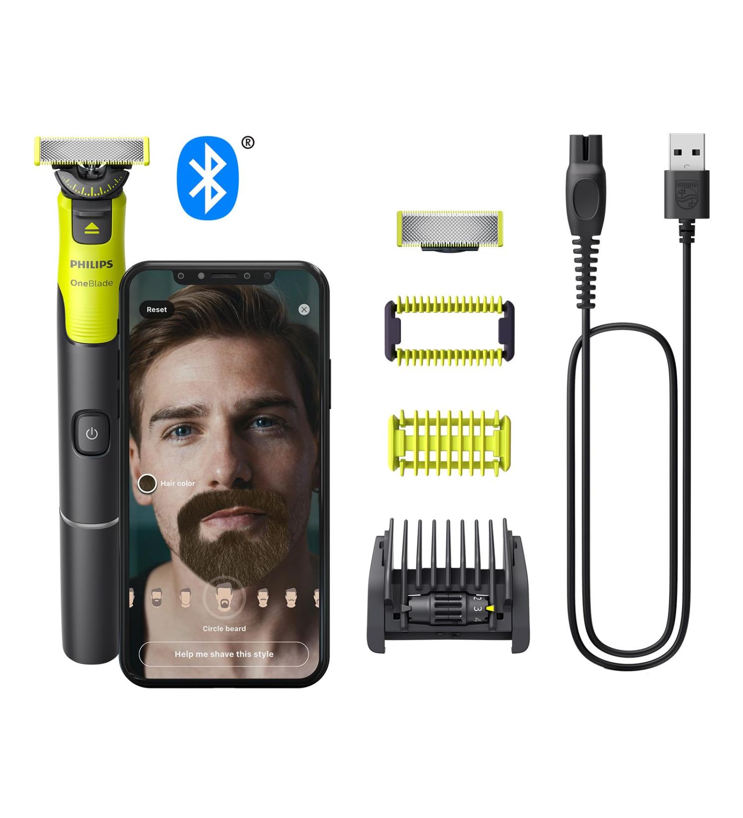 Philips OneBlade 360: Face + Body Electric Trimmer Shaver with 360 Blade Tech and Connectivity (Model QP4631/30) - Buy Online on GoSupps.com