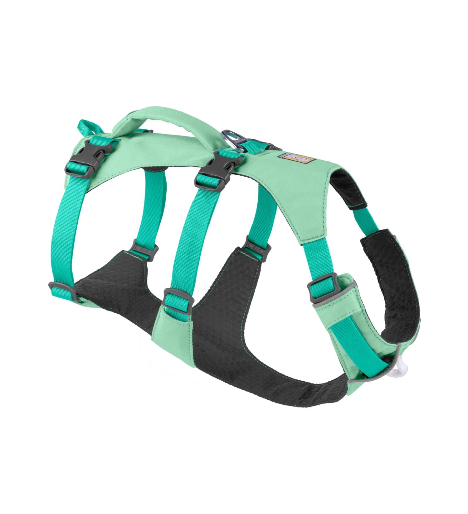 Luffwear Flagline Dog Harness with Handle - Adjustable Light Sage Green (X-Small 43-56cm) | Durable V-Ring & Reinforced Strap for Safe Walking - Buy Online on GoSupps.com