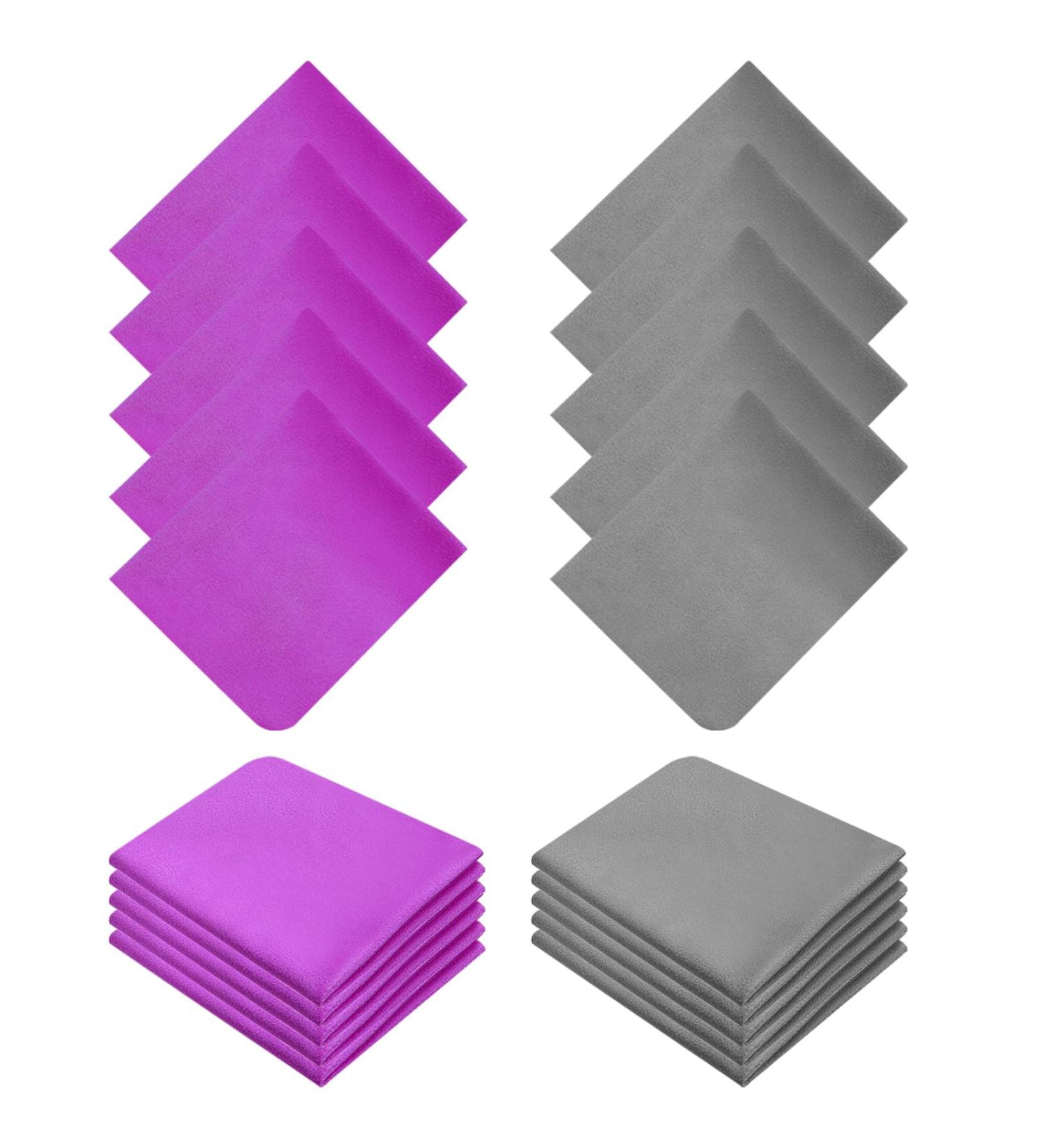 20 Pack Microfiber Glasses Cleaning Cloths - Soft Towels for Glasses Camera Smartphone & Tablets | 15x18 cm - Buy Online on GoSupps.com