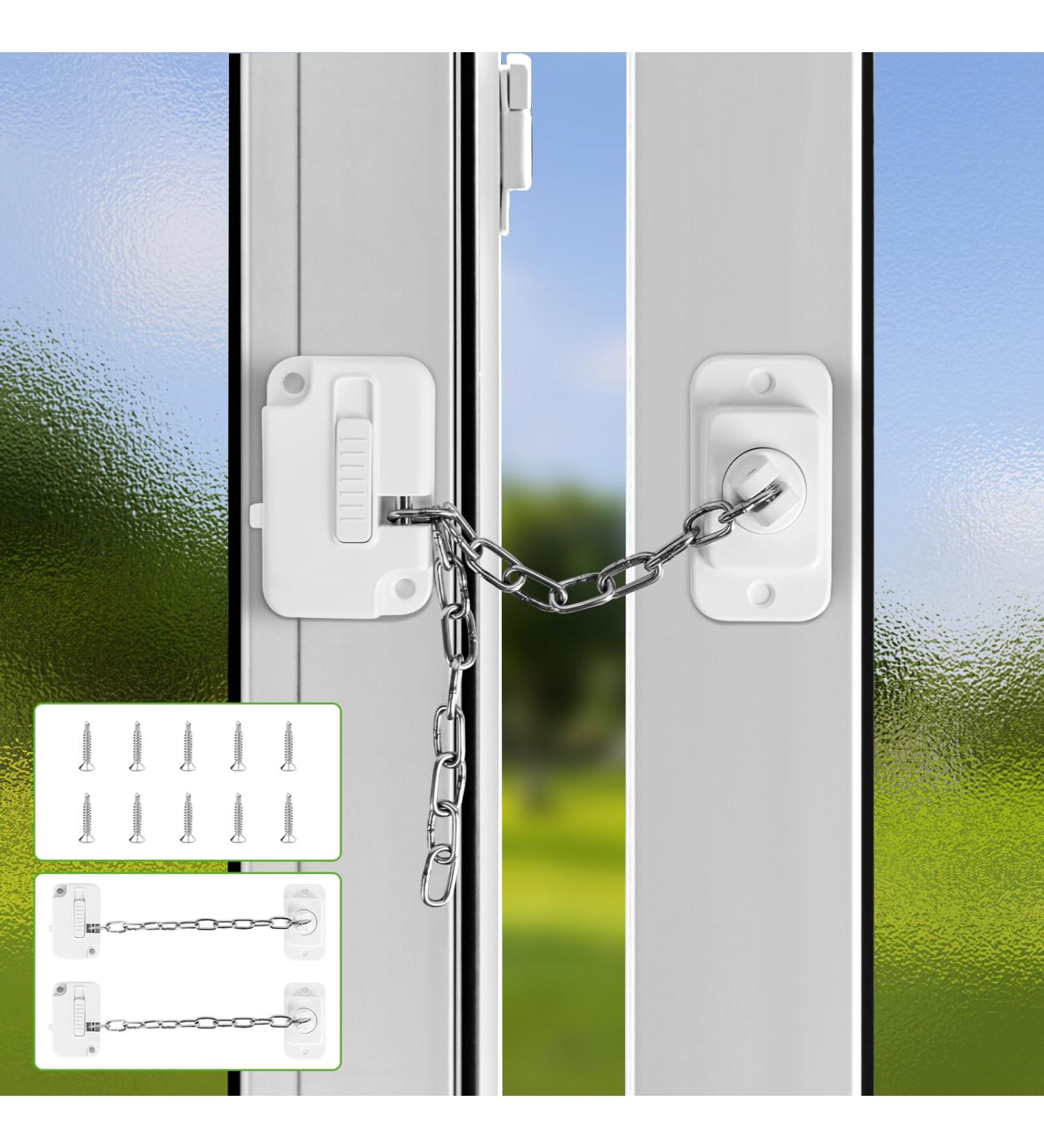 2pcs Window Safety Locks Window Restrictor Child Pet Window Locks for Upvc Windows Self Adhesive Adjustable Window Lock No Drilling for Child Pet Safety - Buy Online on GoSupps.com