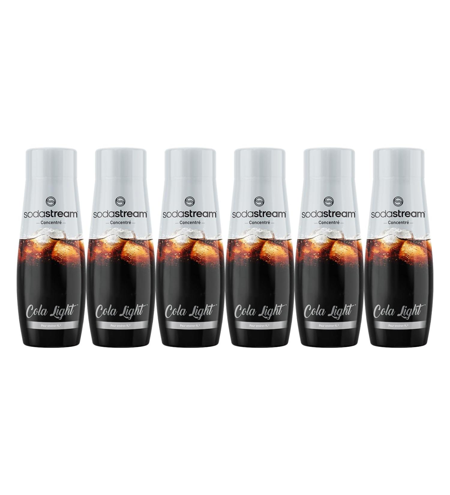 sodastream Cola Light Concentrate for Sparkling Water and Soda Machine | Prepare up to 9 litres of Cola in Seconds 440ml (Pack of 6) - Buy Online on GoSupps.com
