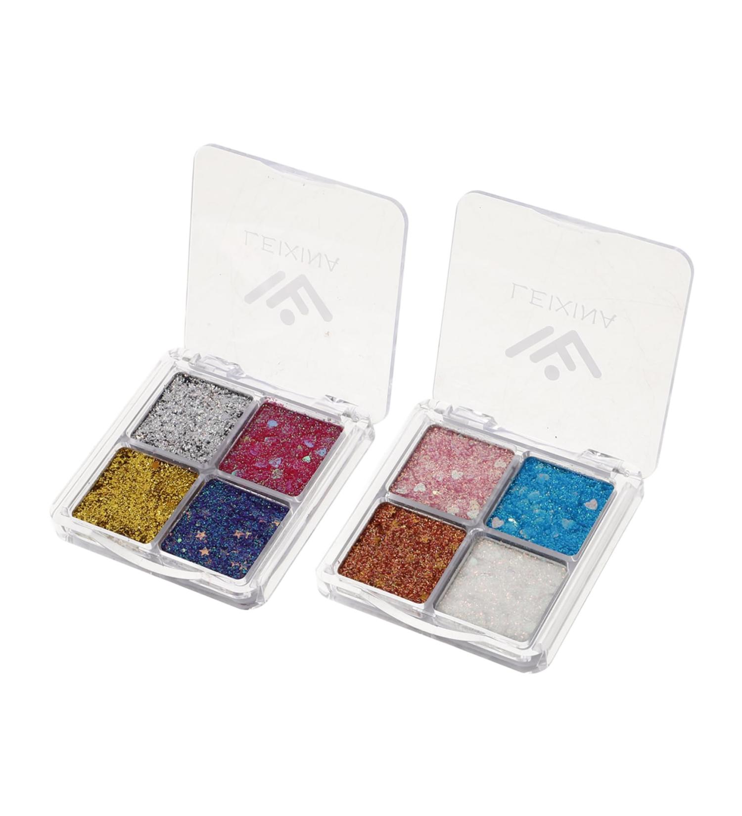 HAPINARY 2pcs Glitter Eye Makeup Glitter Sequins Eyeshadow Face Glitter Chunky Glitter Eyeshadow Eyeshadows - Buy Online on GoSupps.com