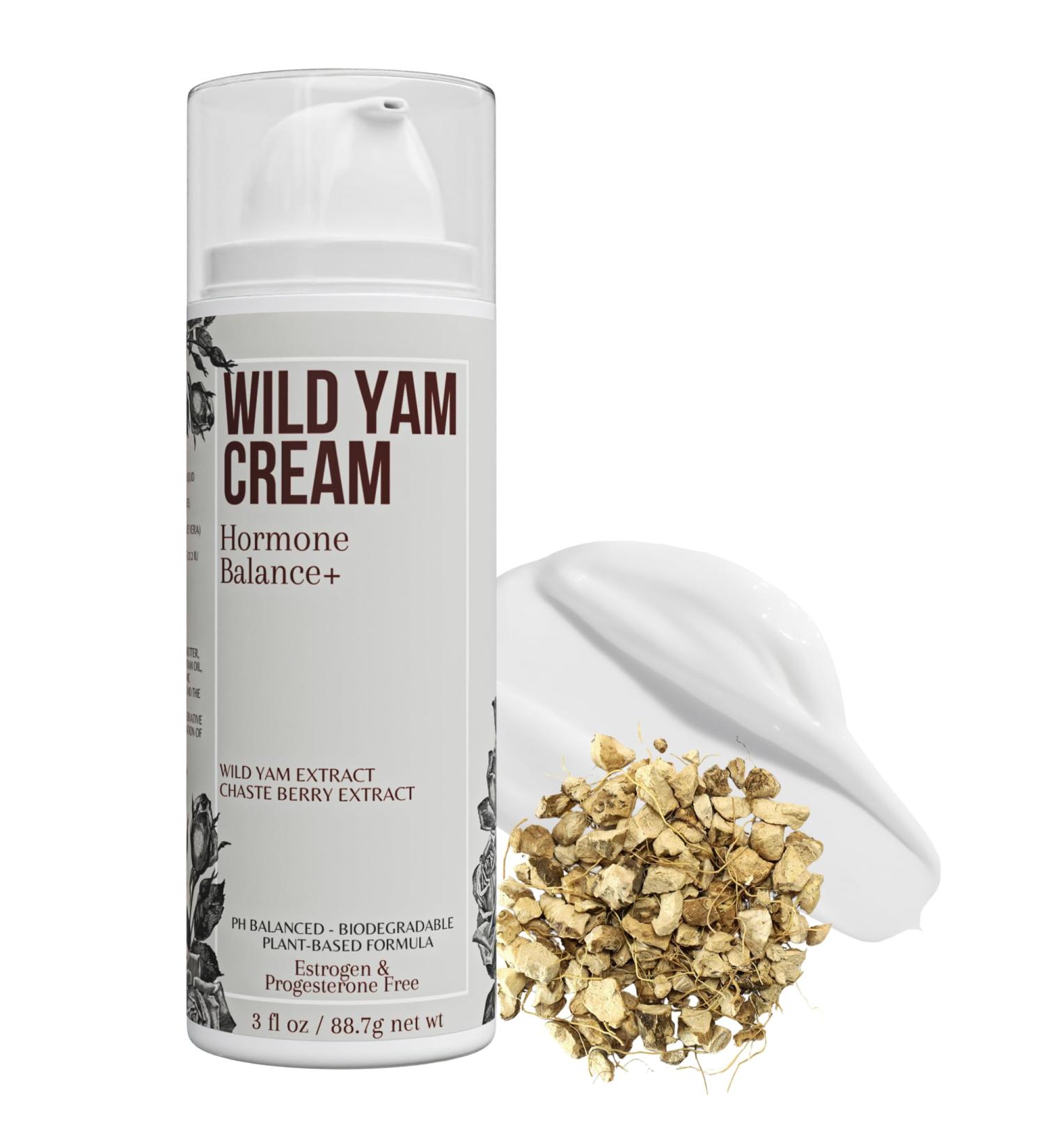 Hormone Balance Plus - Wild Yam Cream for Women & Men | 3 oz Travel Size - Optimize Hormonal Health - Buy Online on GoSupps.com