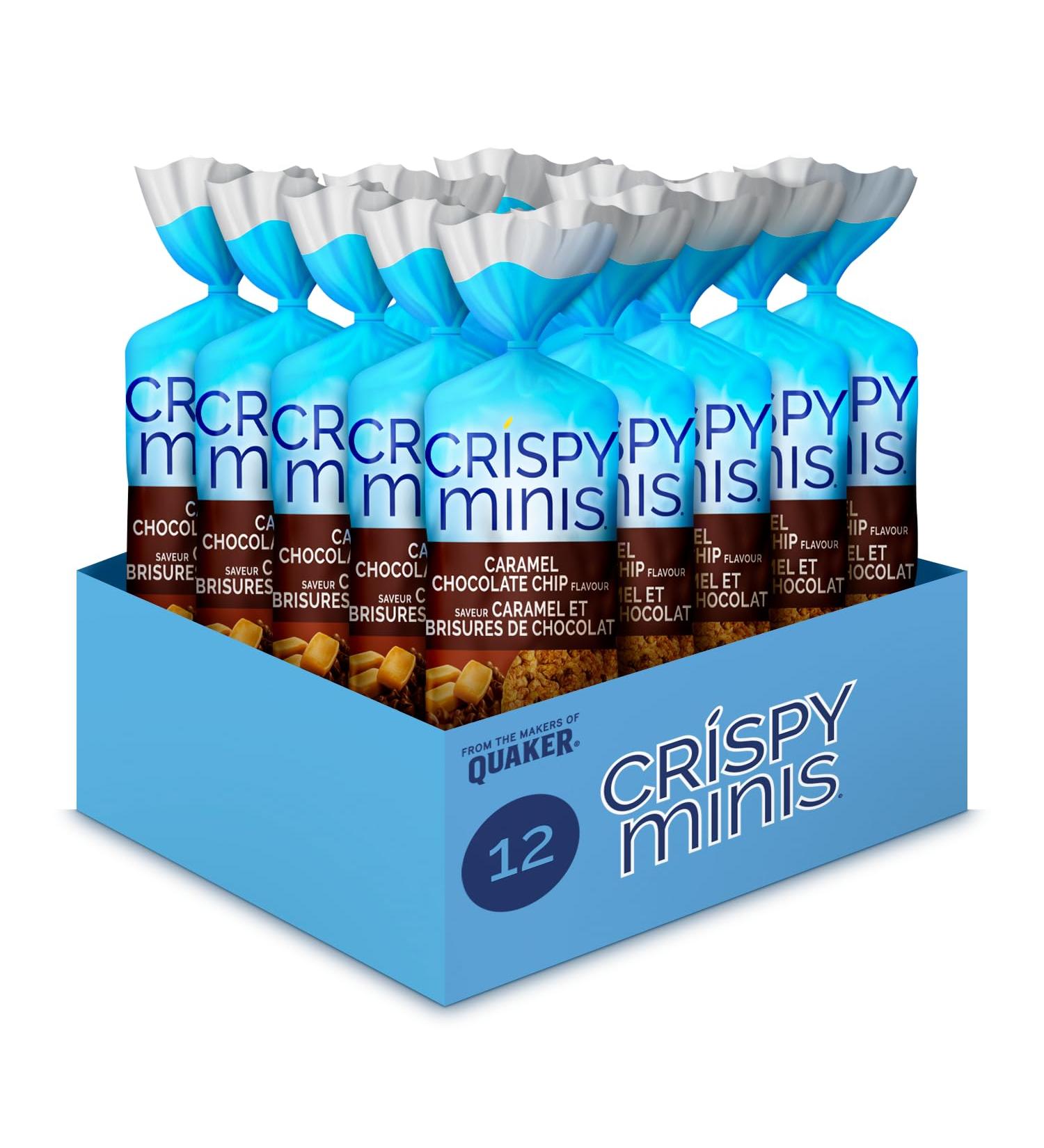 Crispy Minis Caramel Chocolate Chip Flavour Large Brown Rice Cakes Multi-Pack 199g (Pack of 12) Caramel Chocolate Chip Rice Cakes 16.58 g (Pack of 12) - Buy Online on GoSupps.com