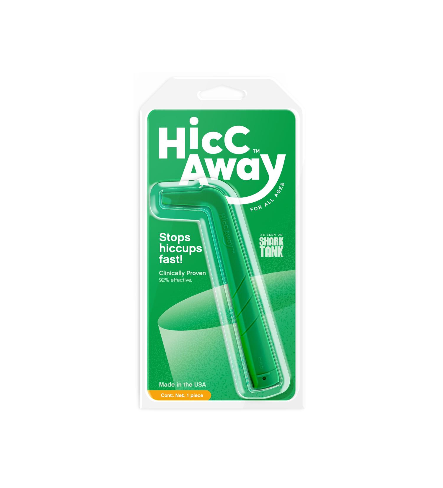 HiccAway - As Seen On Shark Tank - Classic Green - Fast-Acting Original Remedy for Hiccups - Buy Online on GoSupps.com