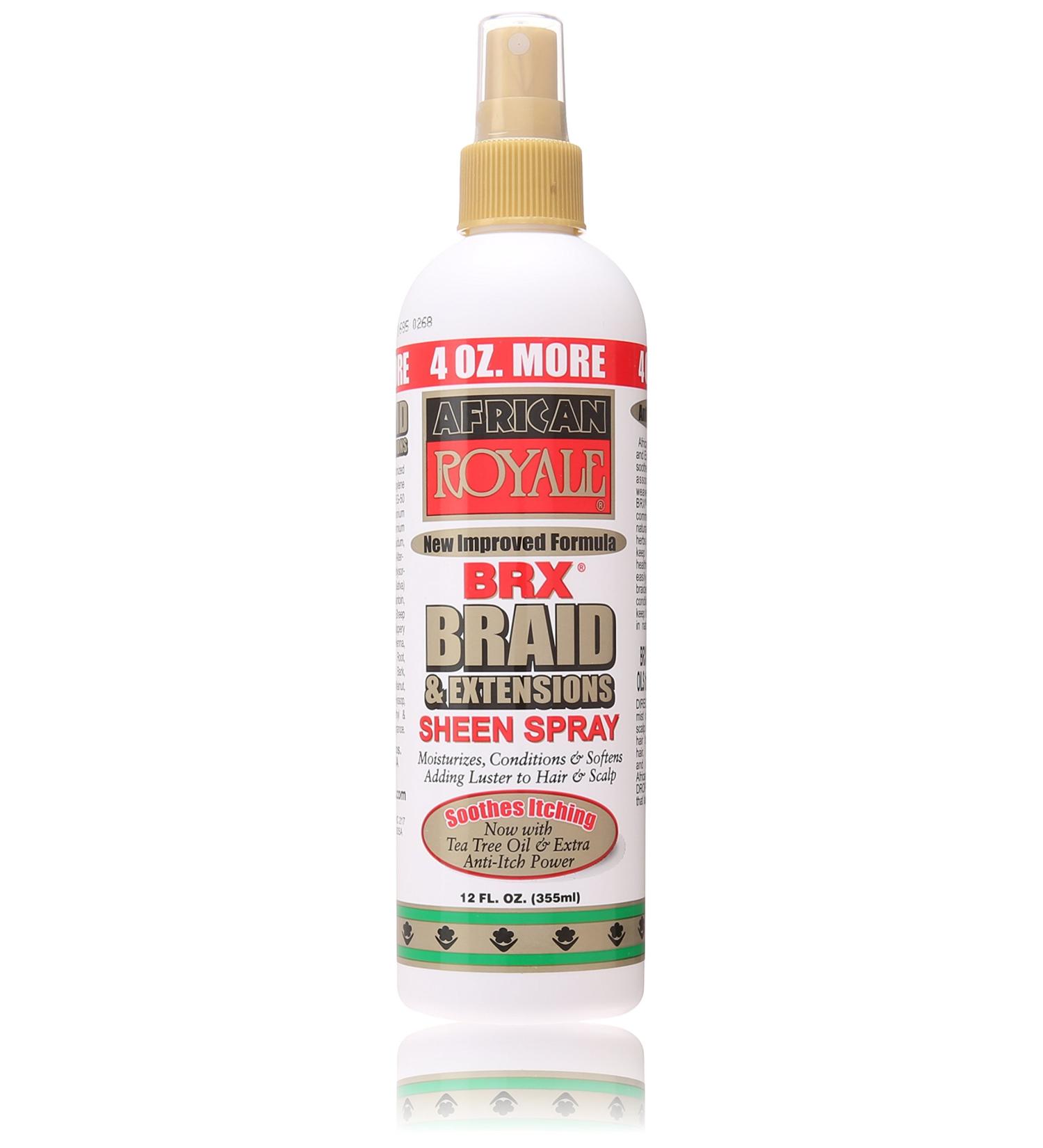 BB African Royale BRX Braid and Extensions Sheen Spray 12 oz - Moisturizing Hair Treatment - Buy Online on GoSupps.com