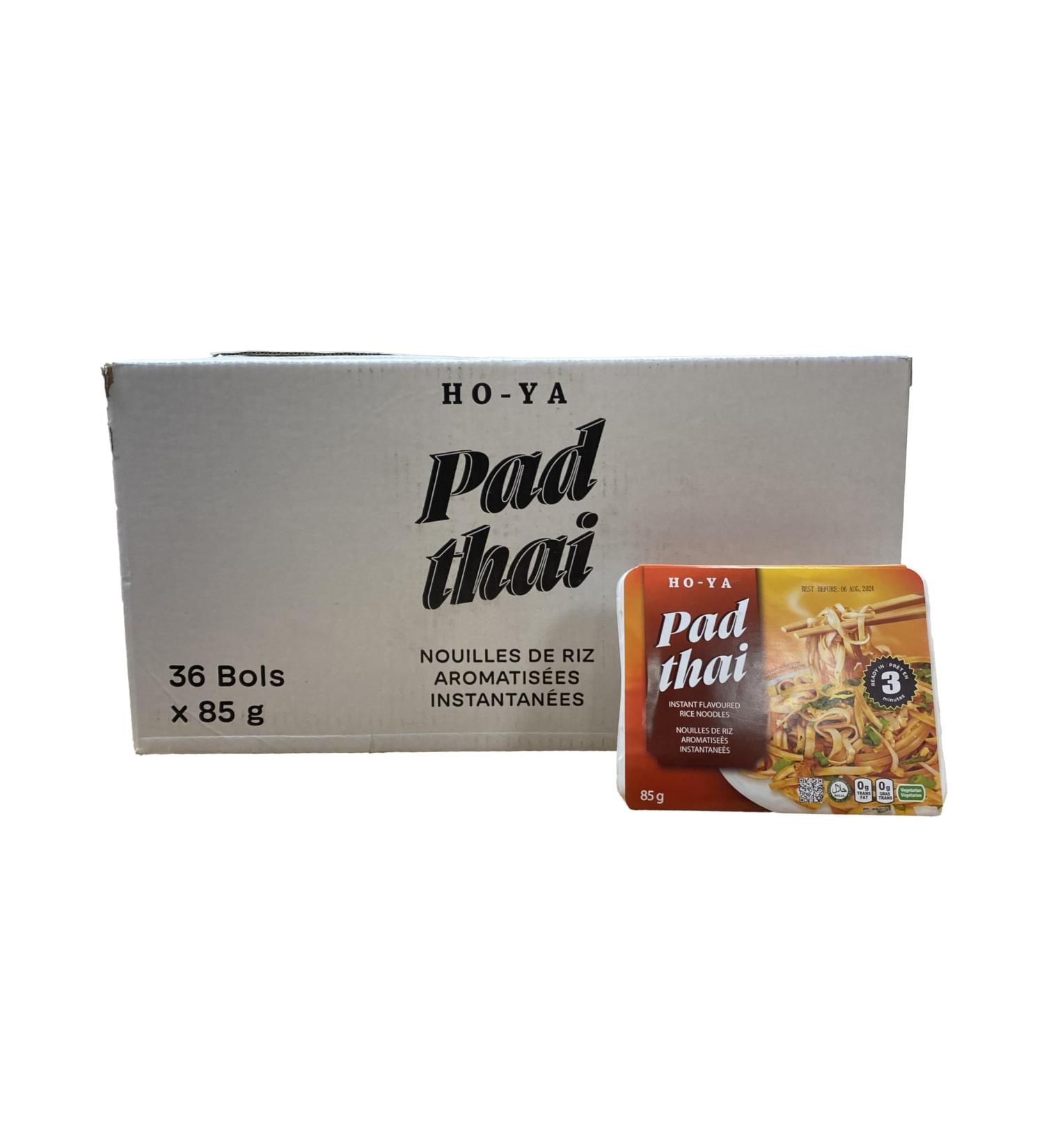 HO-YA Pad Thai Instant Flavoured Noodles 36 Pack 85g Rice Noodles with Vegetable Packet Vegetarian and Halal 85 g (Pack of 36) - Buy Online on GoSupps.com