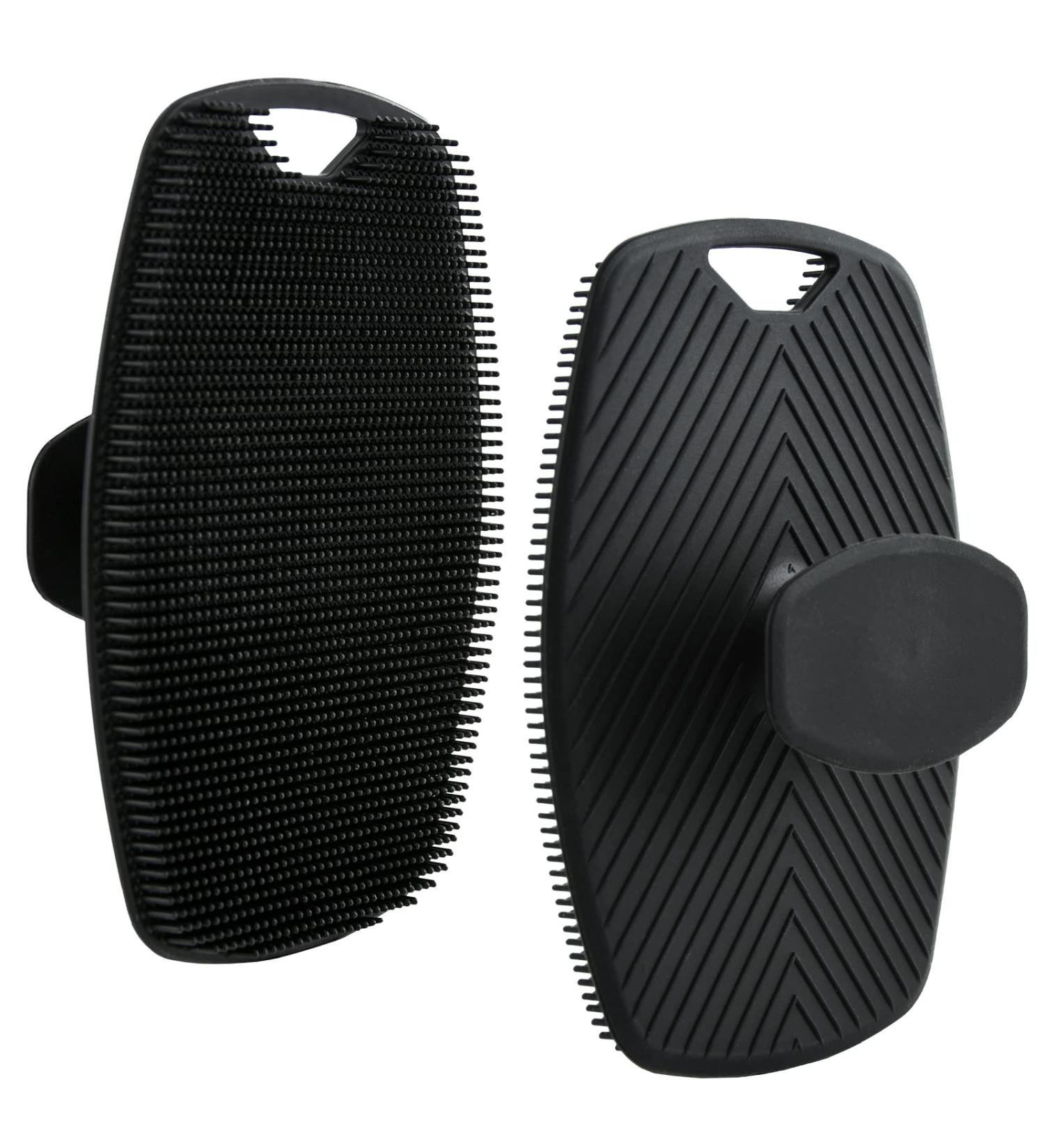 Wax Bear Exfoliating Silicone Body Scrubber - Food Grade Silicone Bath Brush - Easy to Clean & Long Lasting - Buy Online on GoSupps.com