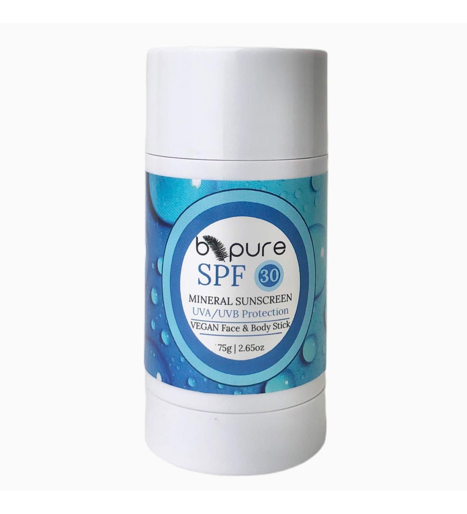 SPF 30 Vegan Mineral Sunscreen - Organic Face & Body Protection | Toxin-Free UVA/UVB Shield - Buy Online on GoSupps.com