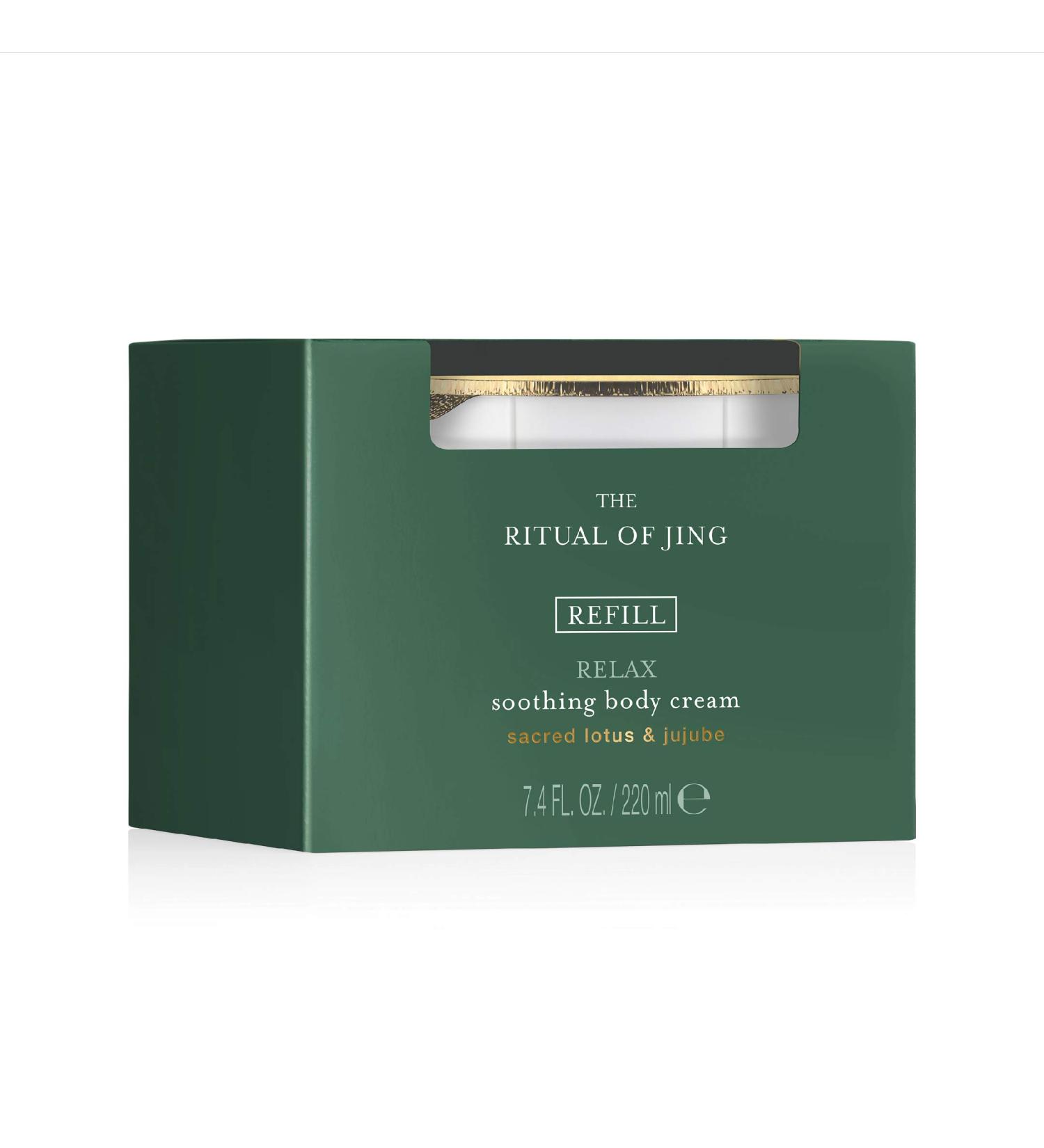 Rituals The Ritual of Jing Soothing Body Cream Refill - 220 ml | Nourishing & Relaxing Body Care | International Shipping - Buy Online on GoSupps.com