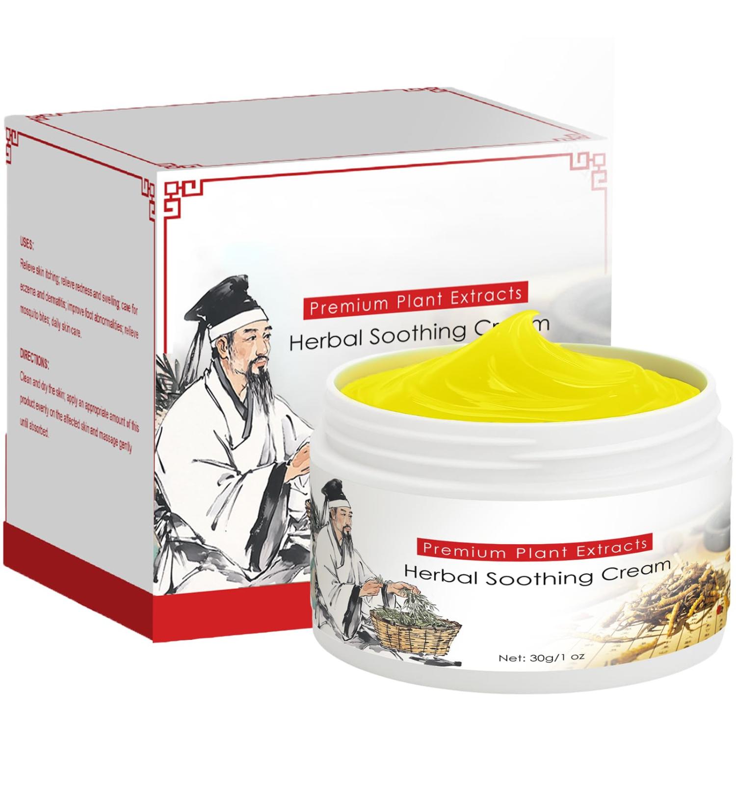 Bruiseweed All Natural Herbal Soothing Cream Chinese-Herbal Relief Balm for Body Care Ointment for Relieves Dry Skin Soothing Skin | Relieves Itching Rich in Menthol Calendula & Dendrobium - Buy Online on GoSupps.com