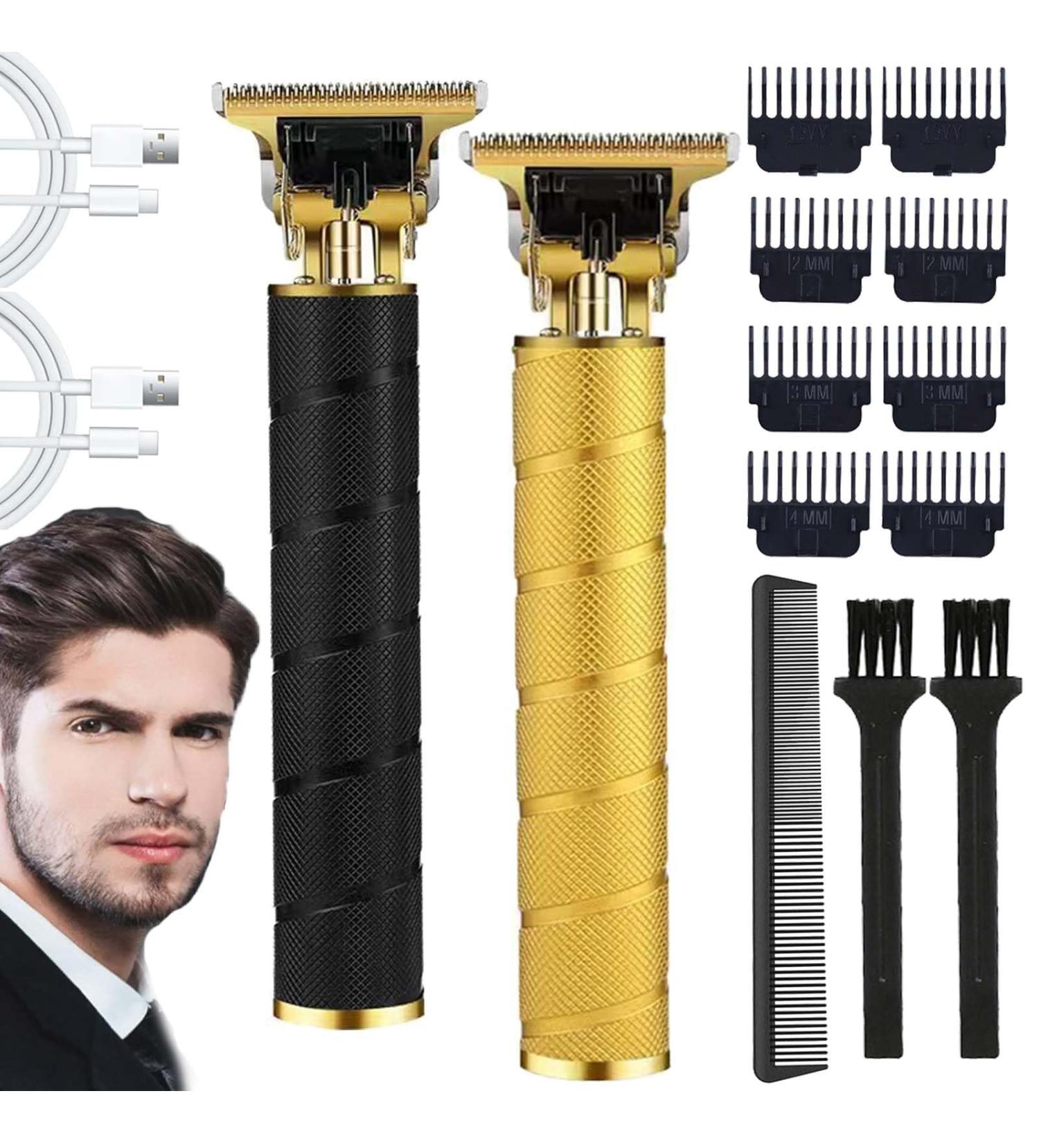 Yamloveme Trimmer Yamloveme Professional Cordless Hair Clipper Waterproof USB Charging Electric Razor Shavers Zero Gapped T Blade Liners Grooming Hair Cutting Kit with Guide Combs (2PCS-C) - Buy Online on GoSupps.com