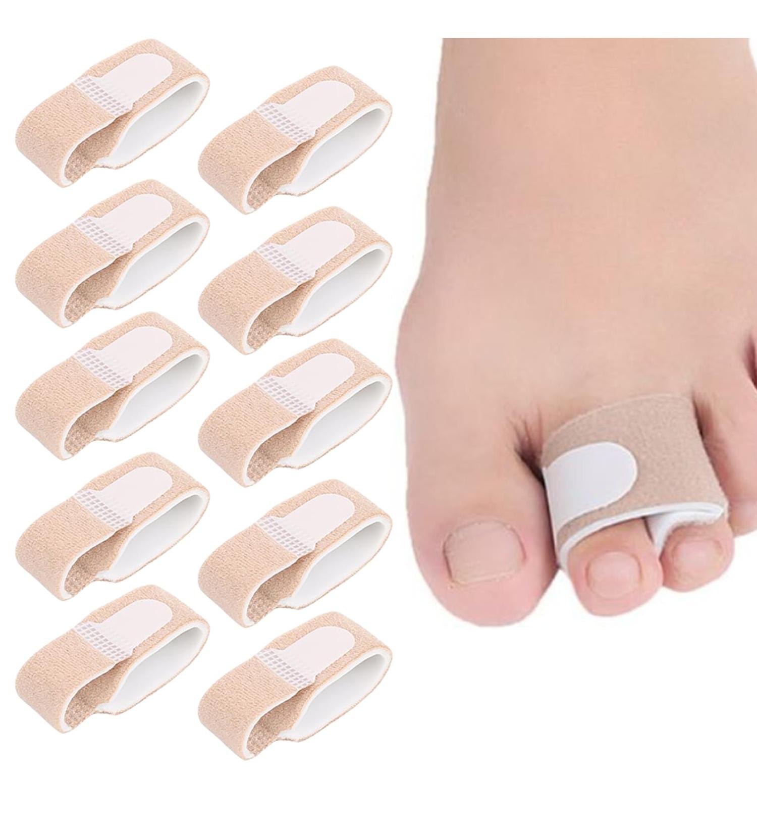 10 Pcs Non-Slip Hammer Toe Straightener for Comfortable Wear | Toe Corrector to Treat Overlapping & Crooked Toes, Prevent Secondary Trauma - Buy Online on GoSupps.com