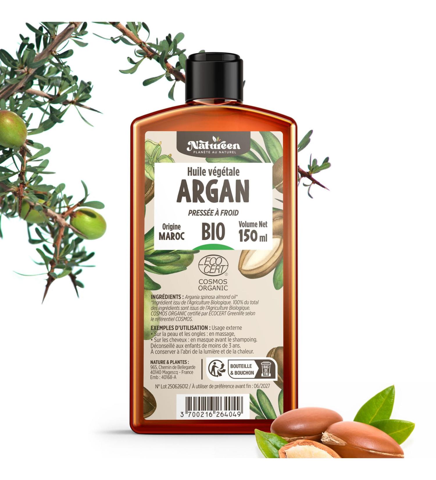  Plan te au Naturel Organic Argan Oil from Morocco - 150 ml - Buy Online on GoSupps.com