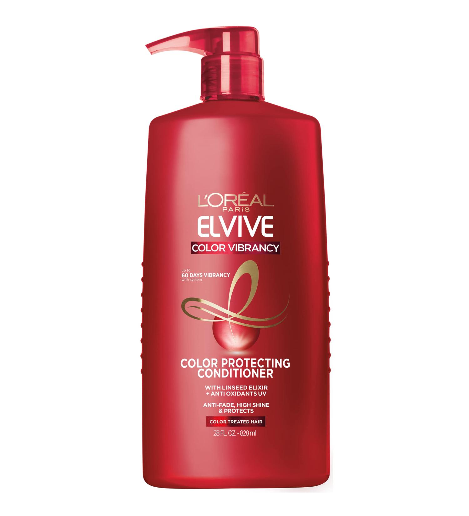 L'Oreal Elvive Color Vibrancy Conditioner - 28 Fl Oz for Color Treated Hair | Protects & Enhances Shine - Buy Online on GoSupps.com