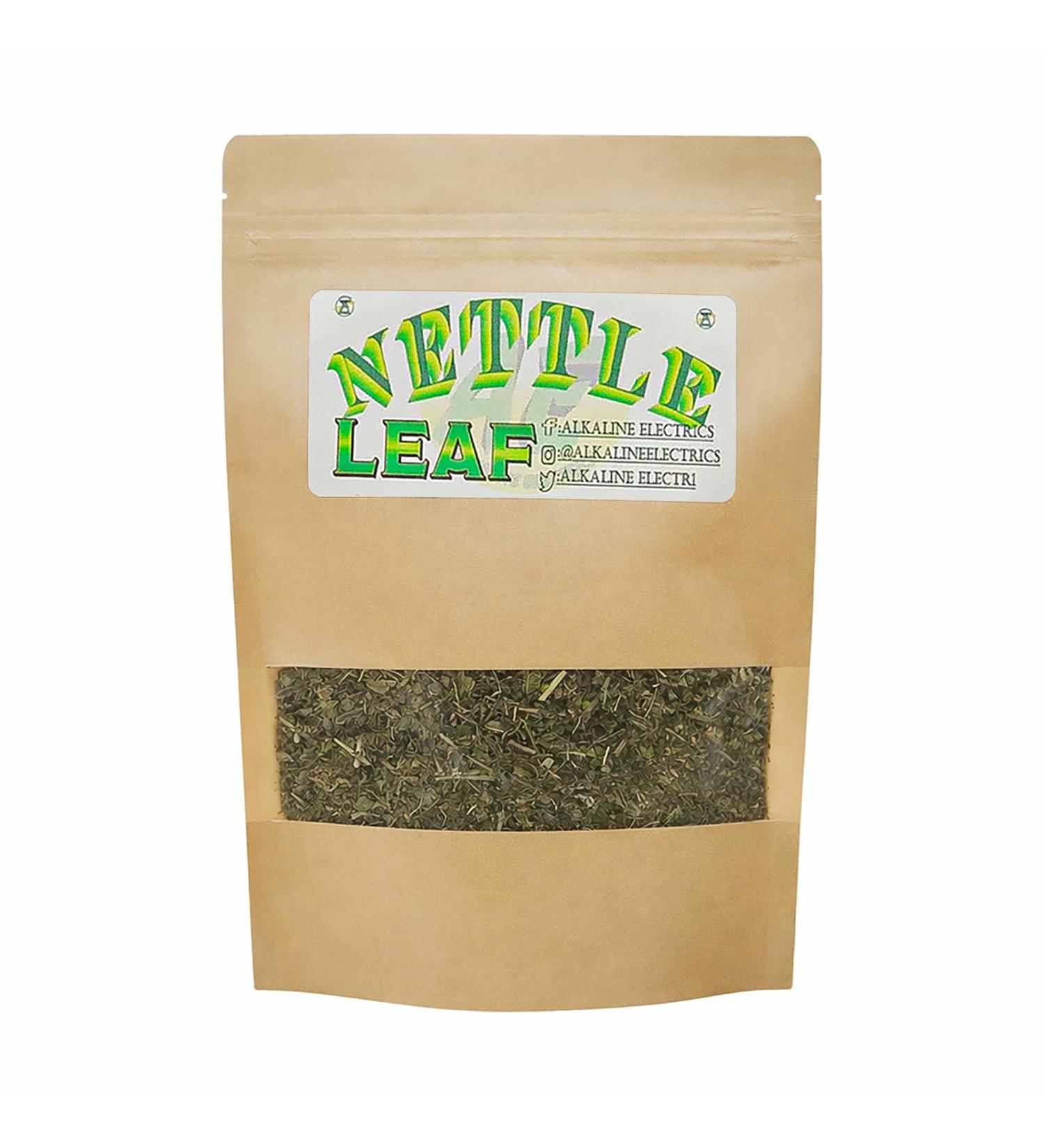 Organic Nettle Leaf Tea (Urtica Dioica) Cut & Sifted Dried Leaves Premium Herbal Tea Resealable Pouch - Buy Online on GoSupps.com
