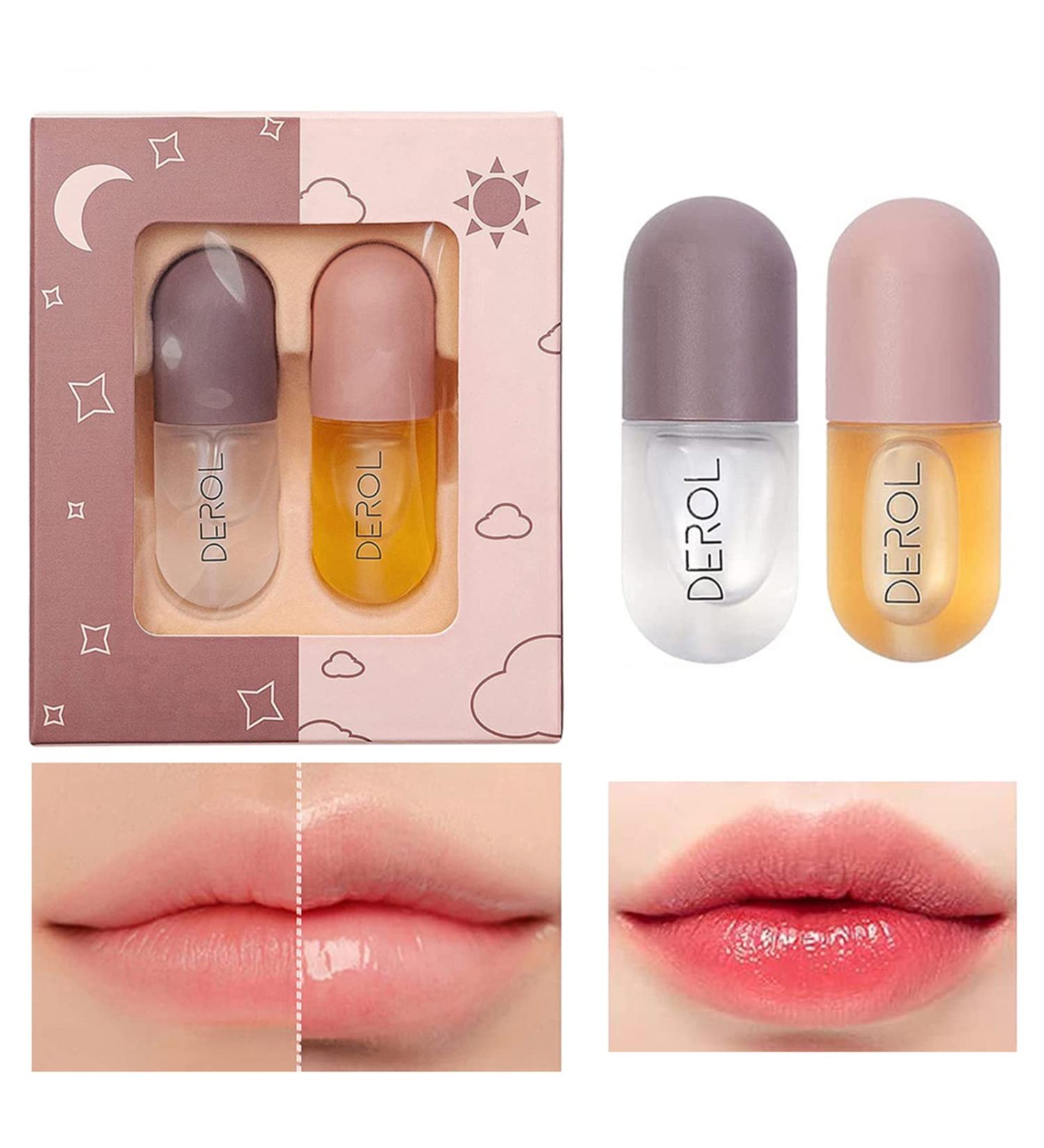 Base Moisturizer Plump Lip Gloss - Natural Lip Care Serum for Fuller Softer Lips | Day & Night Amplifier - Buy Online on GoSupps.com