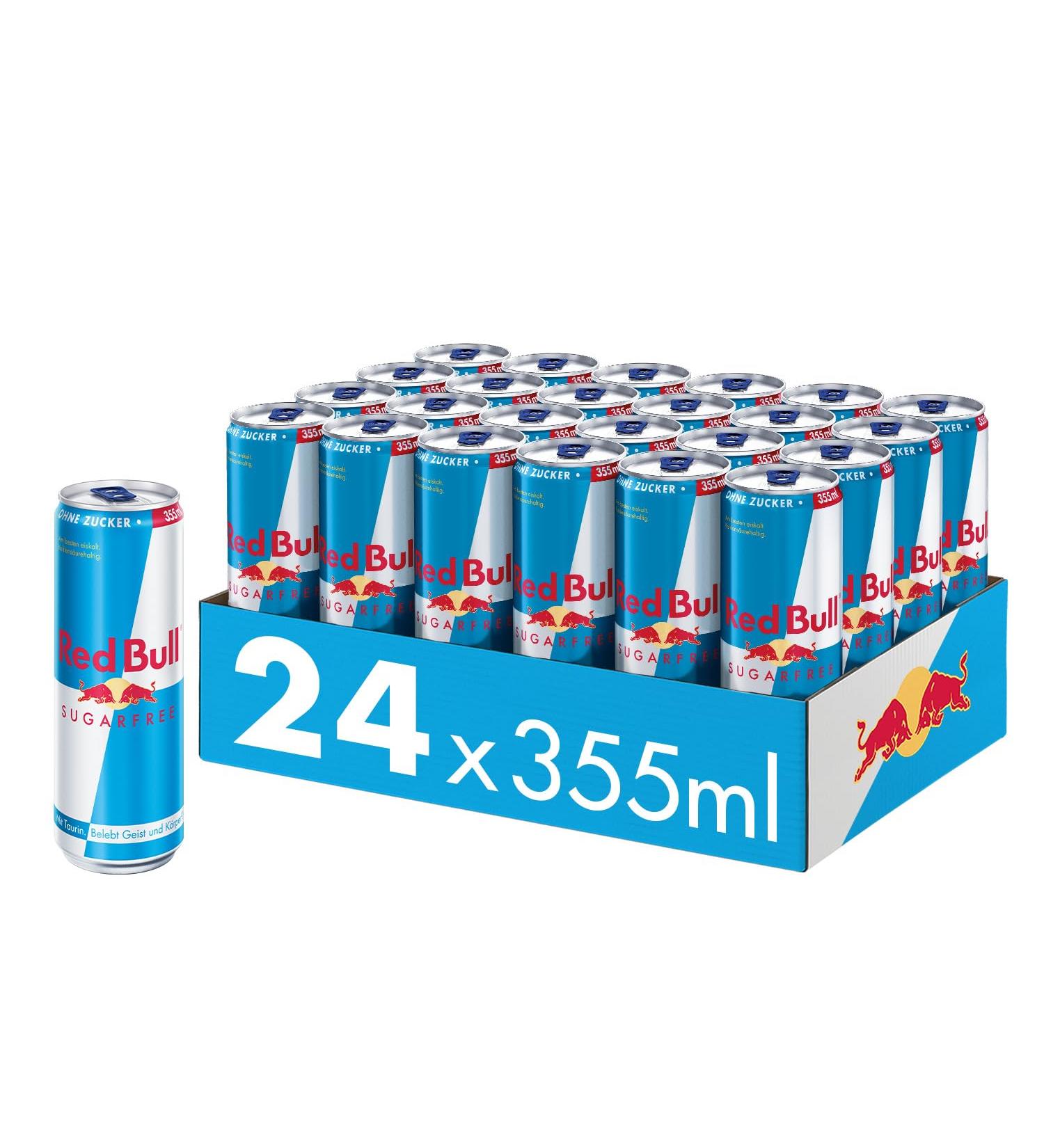 Red Bull Sugarfree Energy Drink - Low Calorie Disposable (24 x 355ml) | Buy Internationally - Buy Online on GoSupps.com