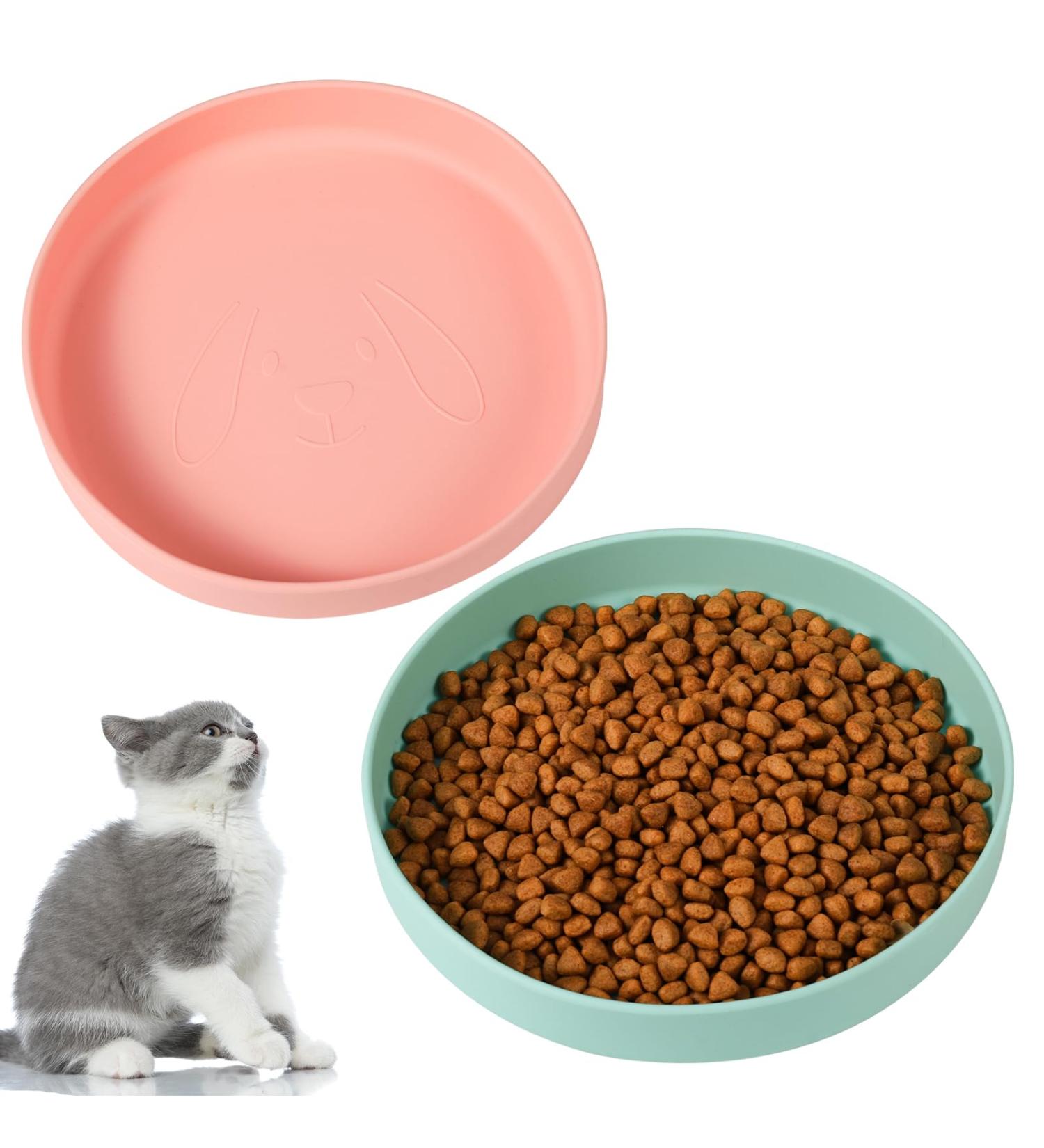Fanshiontide 2 Pcs Cat Bowls Food Silicone Grade Feeding Bowl Water Bowl for Cat and Dog Dry Food and Wet Food Cat Drinking Bowl Pet Bowl Dishs for Pet Cat Dog Small Animal - Buy Online on GoSupps.com