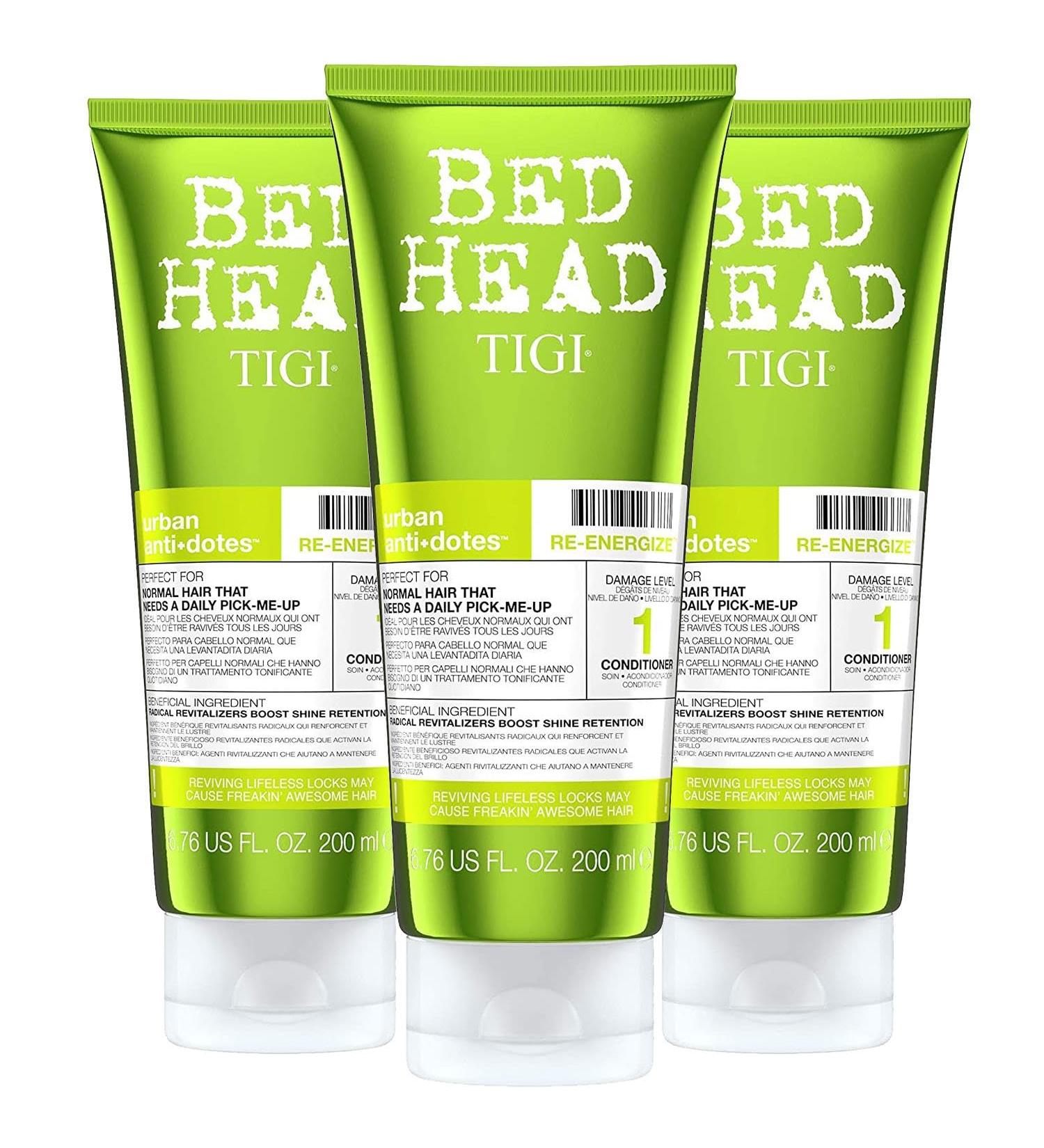 Tigi Bed Head Urban Anti+Dotes ReEnergize Conditioner triple pack 3 x 200 ml - Buy Online on GoSupps.com