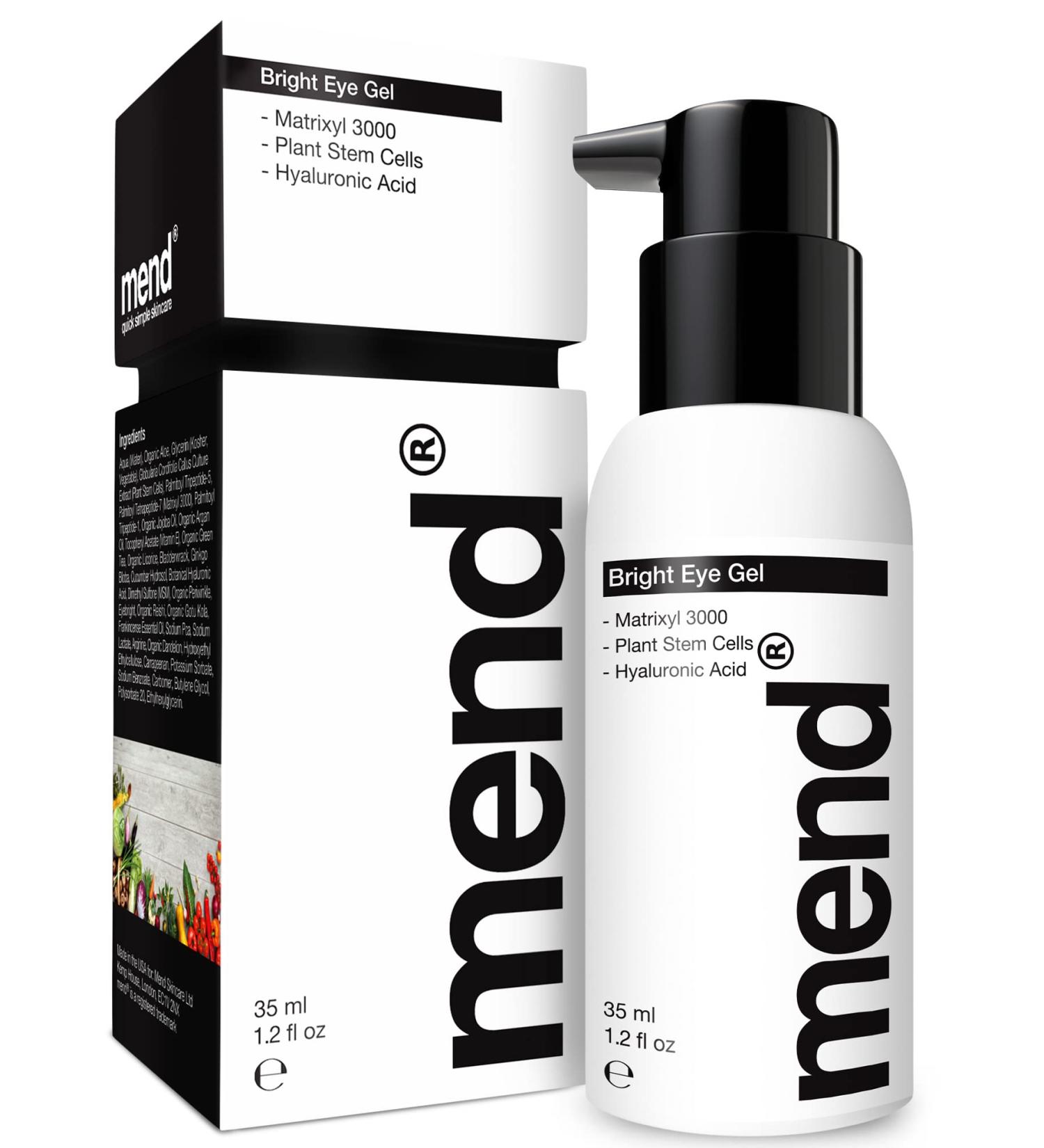 Mens Eye Gel for Dark Circles and Puffy Eyes | Hyaluronic Acid & Matrixyl 3000 Serum | Anti Aging Eye Cream for Wrinkles & Fatigue - Buy Online on GoSupps.com