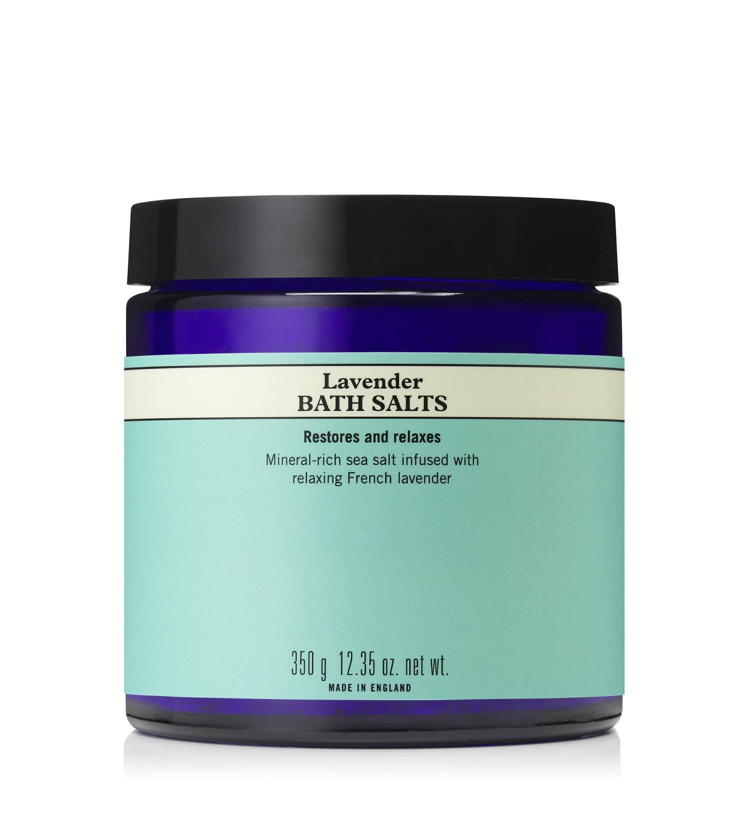 Neal's Yard Lavender Bath Salts | South American Salt Crystals for Restoring & Relaxing | 350g Pack - Buy Online on GoSupps.com