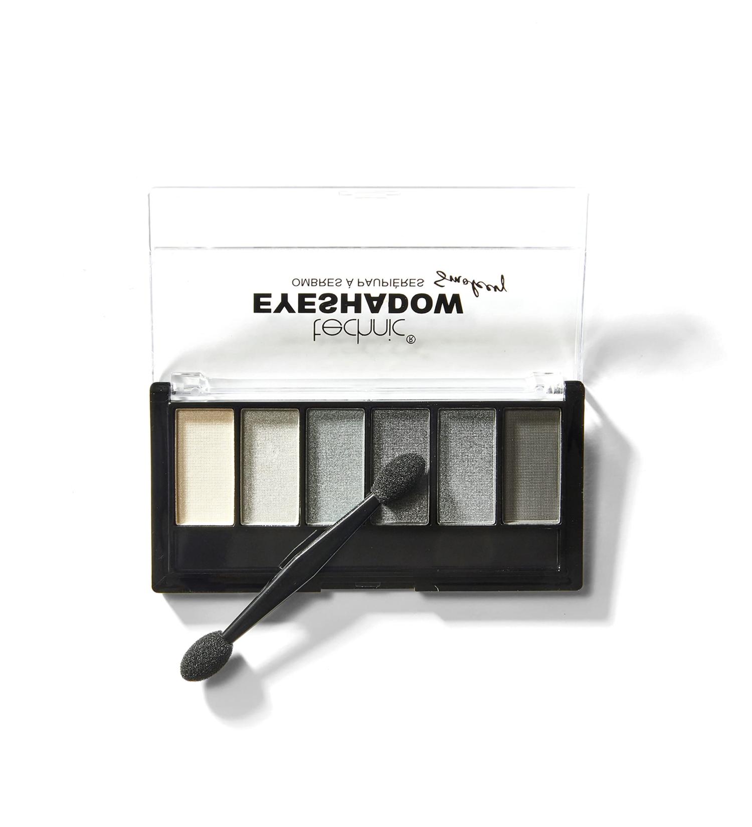 Technic Smokey Eyeshadow Palette - 6 Pigmented Matte & Shimmer Shades for Professional Smokey Eye Look - True Grey Silver and Charcoal Shades - Long Lasting Coverage - 7.2g (Pack of 1) - Buy Online on GoSupps.com