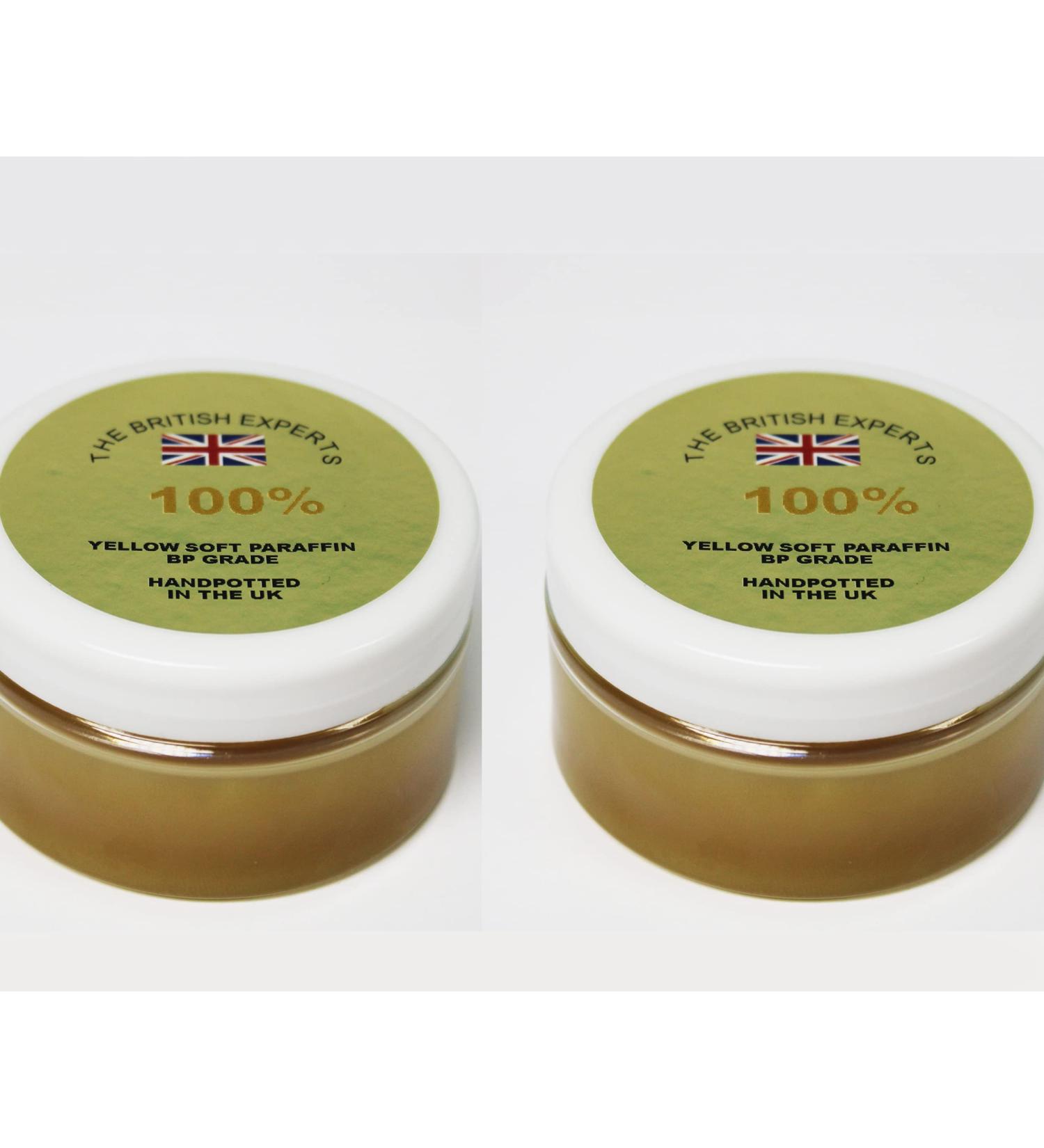 The British Experts of Yellow Soft Paraffin | 2 x 100ml | BP Grade Petroleum Jelly 100ml 2 Pack - Buy Online on GoSupps.com