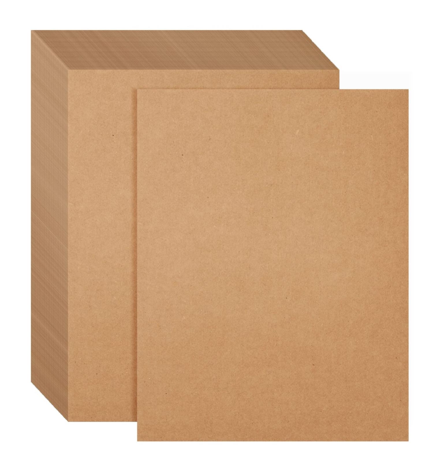 50 Sheets of Brown Kraft Paper or Wedding  Party Invitations  Announcements  Drawing  DIY Projects  Arts and Crafts  Scrapbooking  Letter Size  176gsm (8.5 x 11 Inches) - Buy Online on GoSupps.com