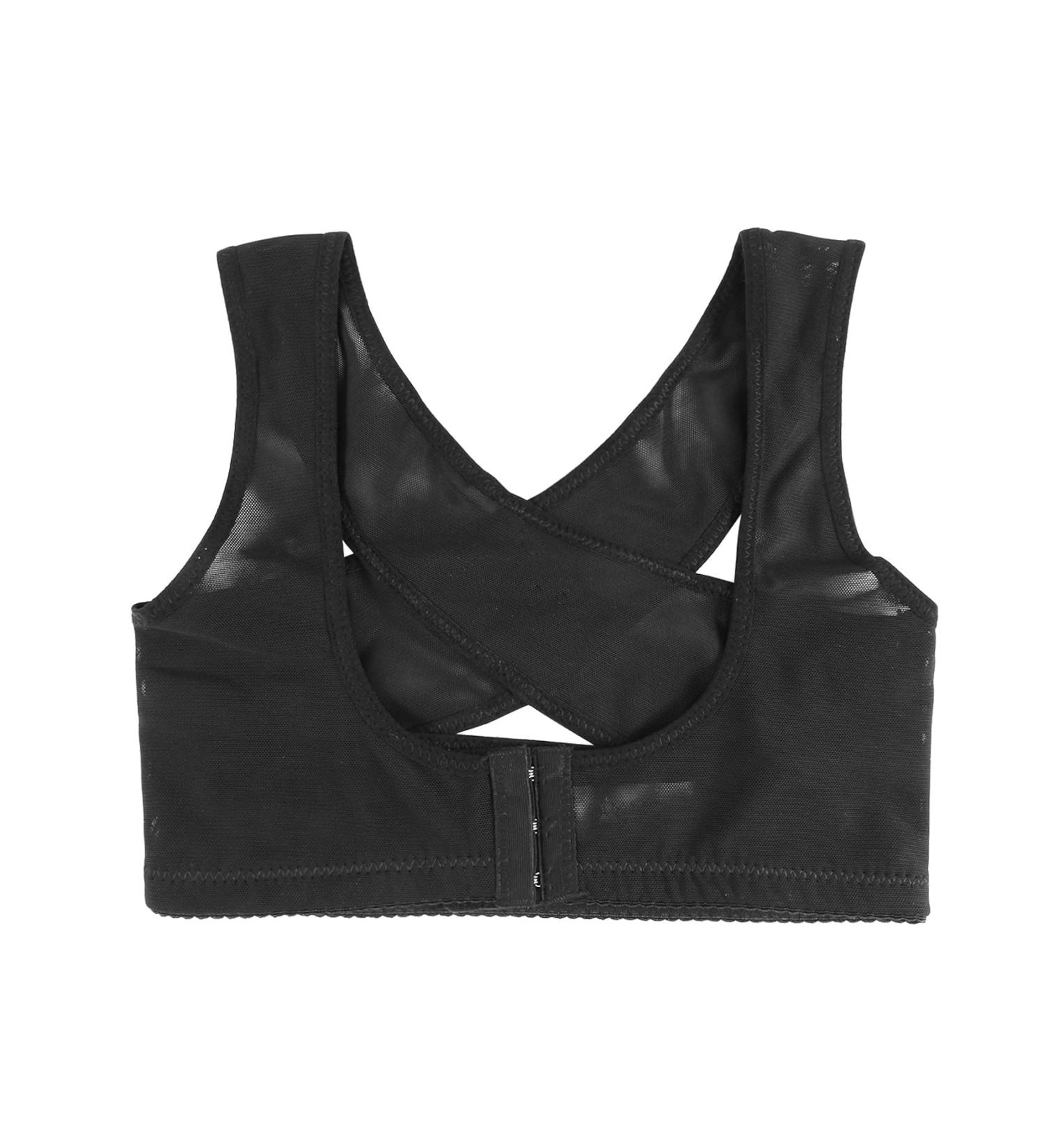 Retasica Ladies Women Adjustable Shoulder Back Posture Corrector Chest Brace Support Belt-Black-M - Buy Online on GoSupps.com