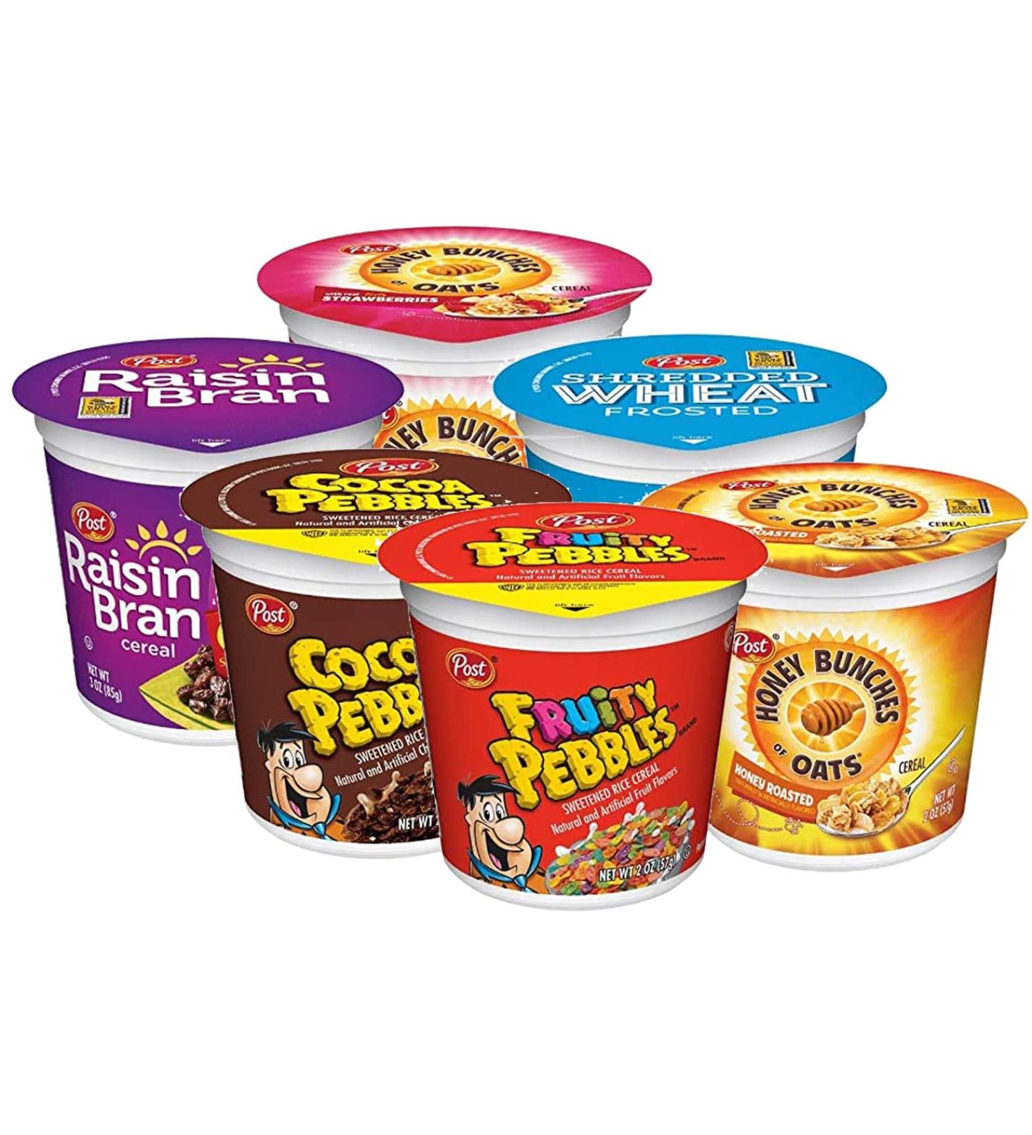 Post Cereal Favorites Breakfast Cups Variety Pack - 60 Portable To-Go Cups - Buy Online on GoSupps.com