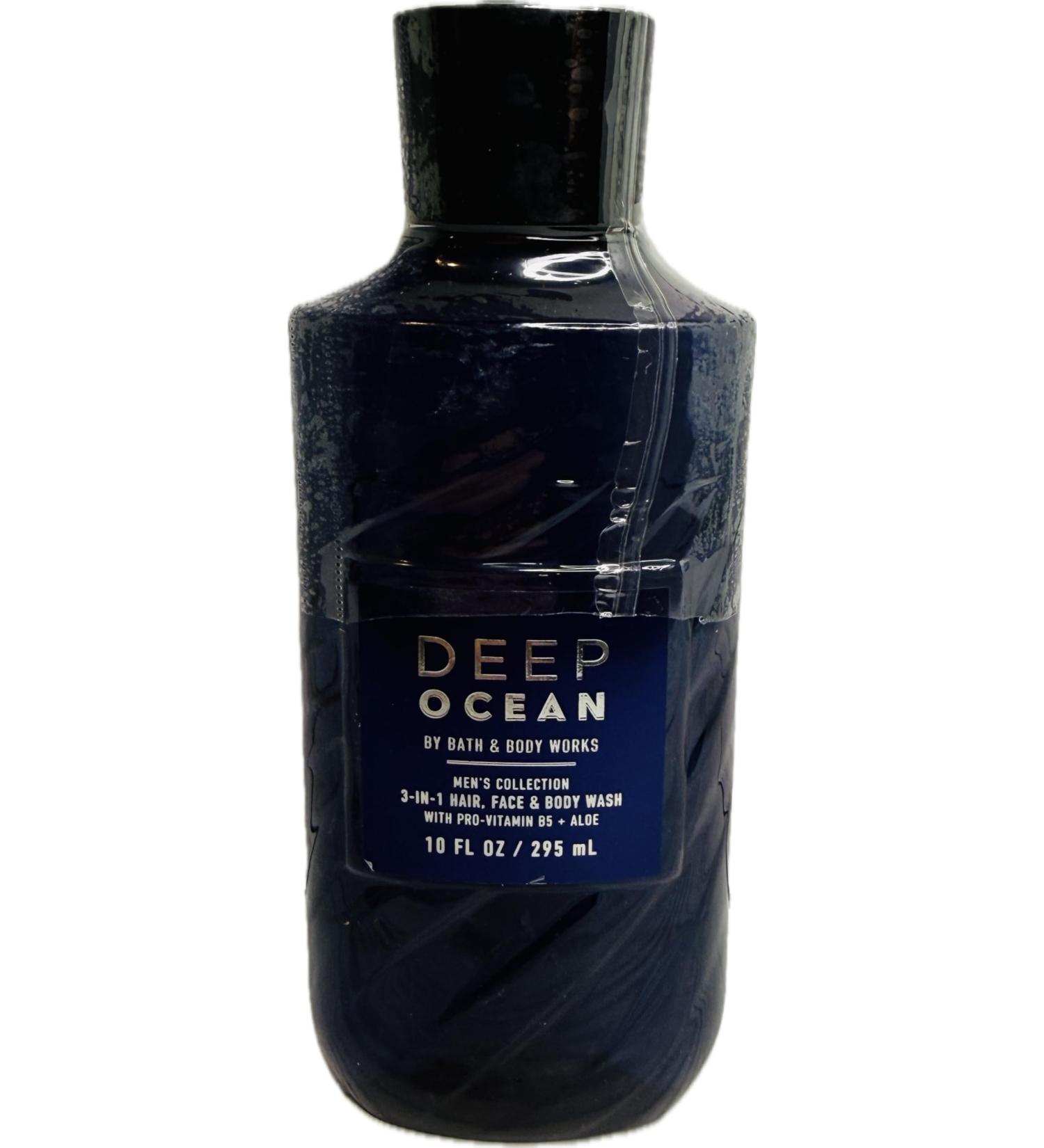 Bath & Body Works Men's Deep Ocean 3-in-1 Hair Face & Body Wash 10 Ounce