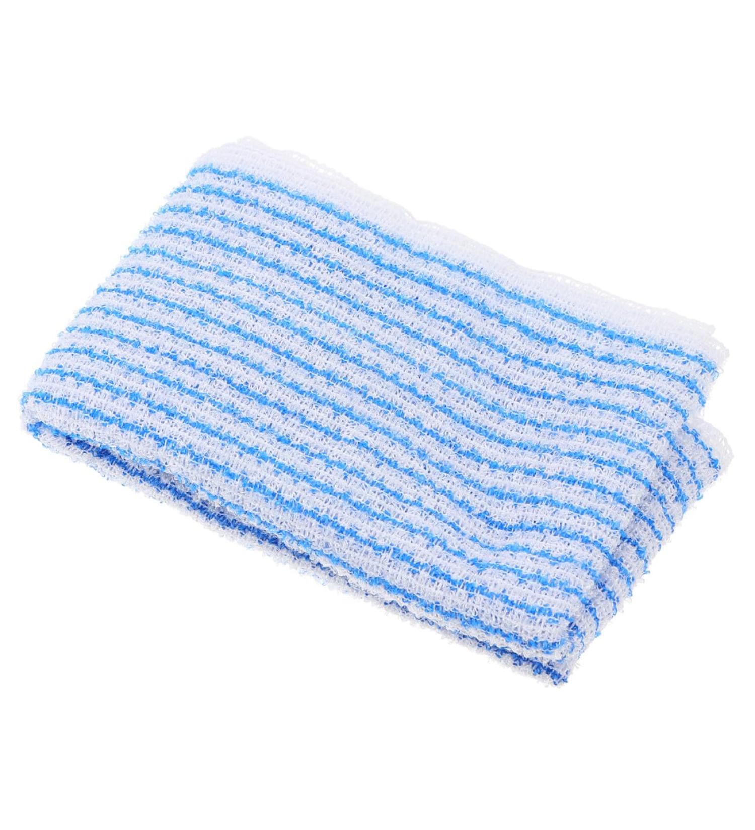 Beavorty Serviette De Bain Longue Exfoliante Pour Corps Serviette Avec Bande Exfoliante Pour Bain Pour Dos Sous La Douche - Buy Online on GoSupps.com