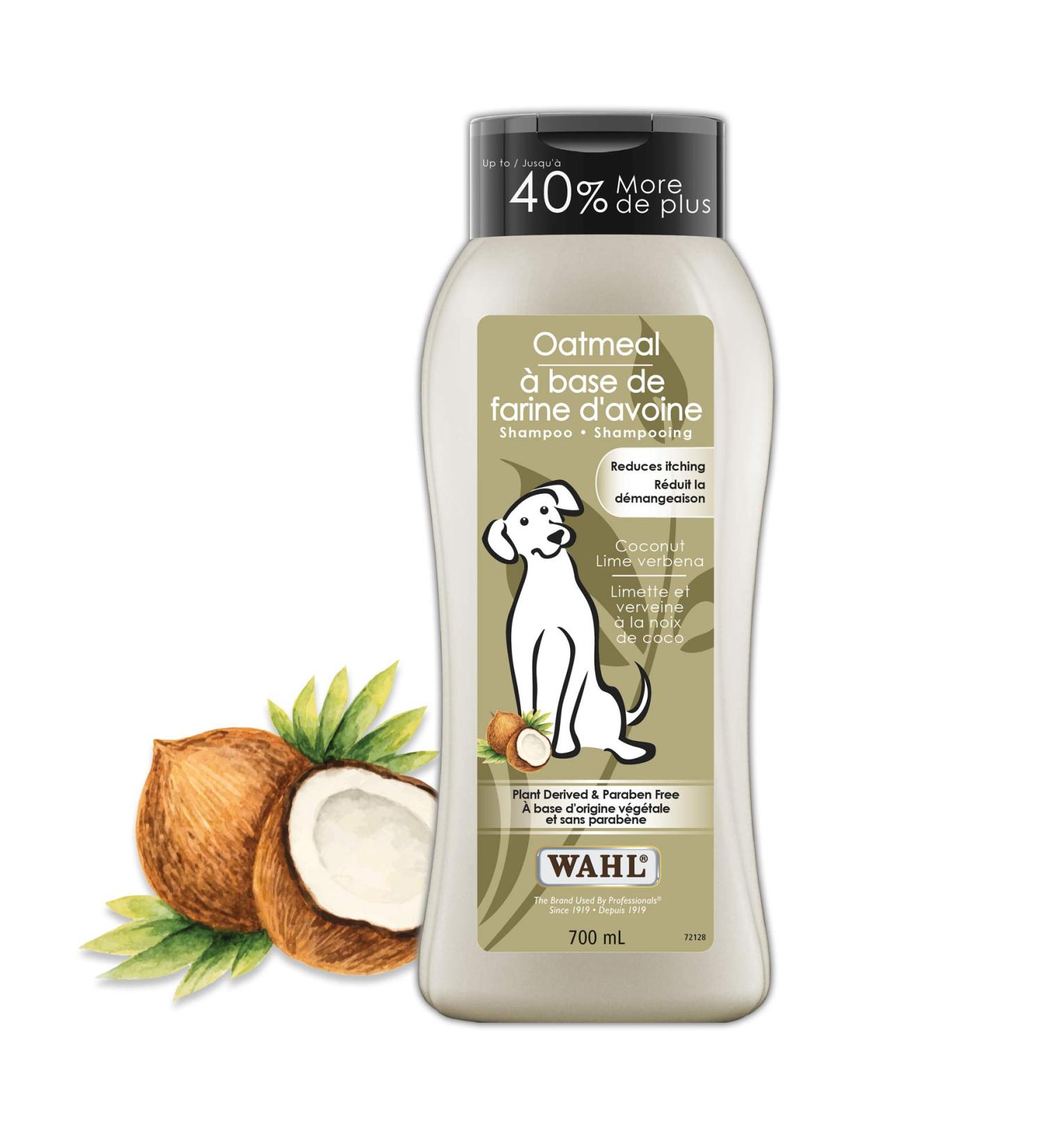 Wahl Canada Dog Oatmeal Shampoo Plant Derived Shampoo in Coconut Lime Verbena to Help Sooth Dry Itchy Skin Paraben-Free 700ml model 58322 - Buy Online on GoSupps.com