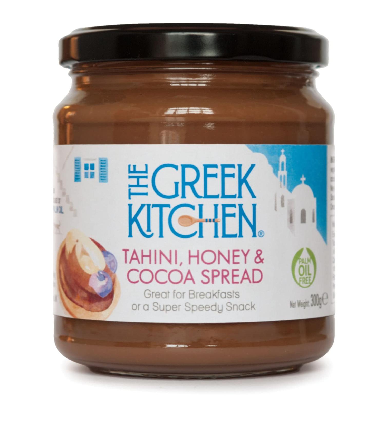 The Greek Kitchen Tahini Honey & Cocoa Spread - Protein Rich Palm Oil Free No Added Sugar 300g Chocolate - Buy Online on GoSupps.com