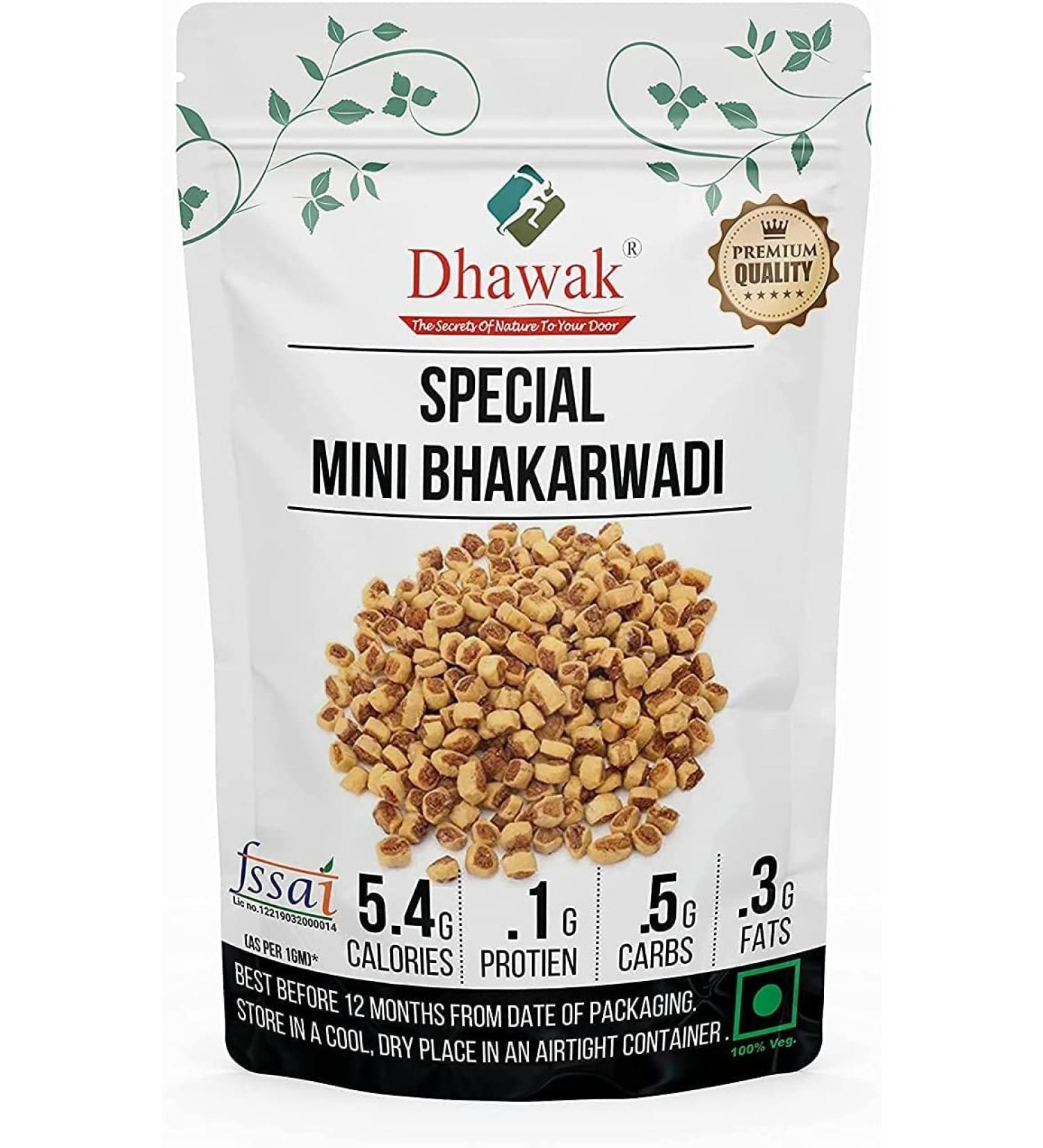 AOZA Dhawak Special Mini Bhakarwadi - 250 GMS. Crunchy Light and Flavourful