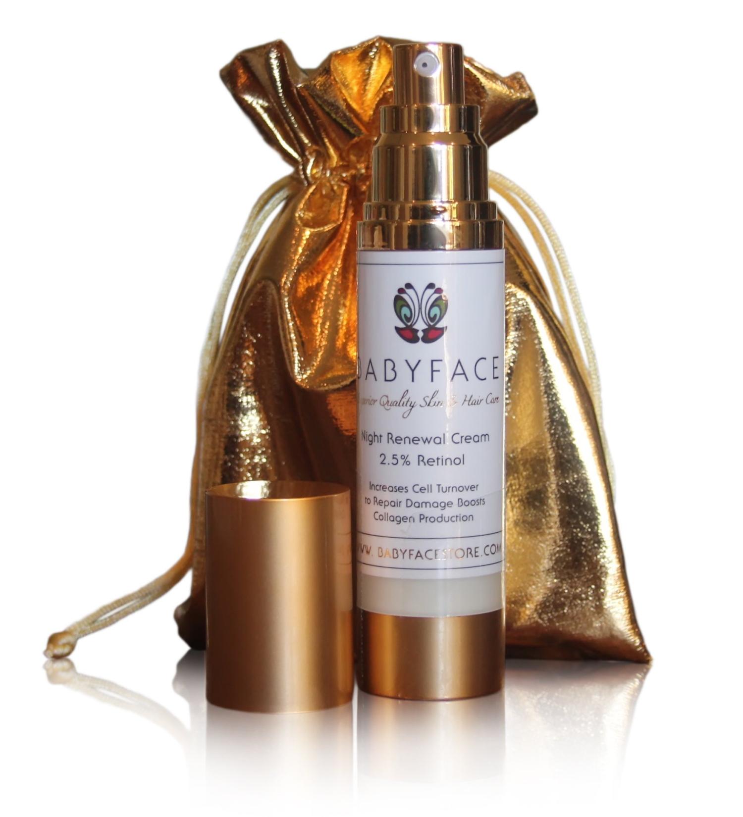 Babyface Beauty Gift Luxurious Retinol Night Beauty Cream Perfect for Her Mom Woman