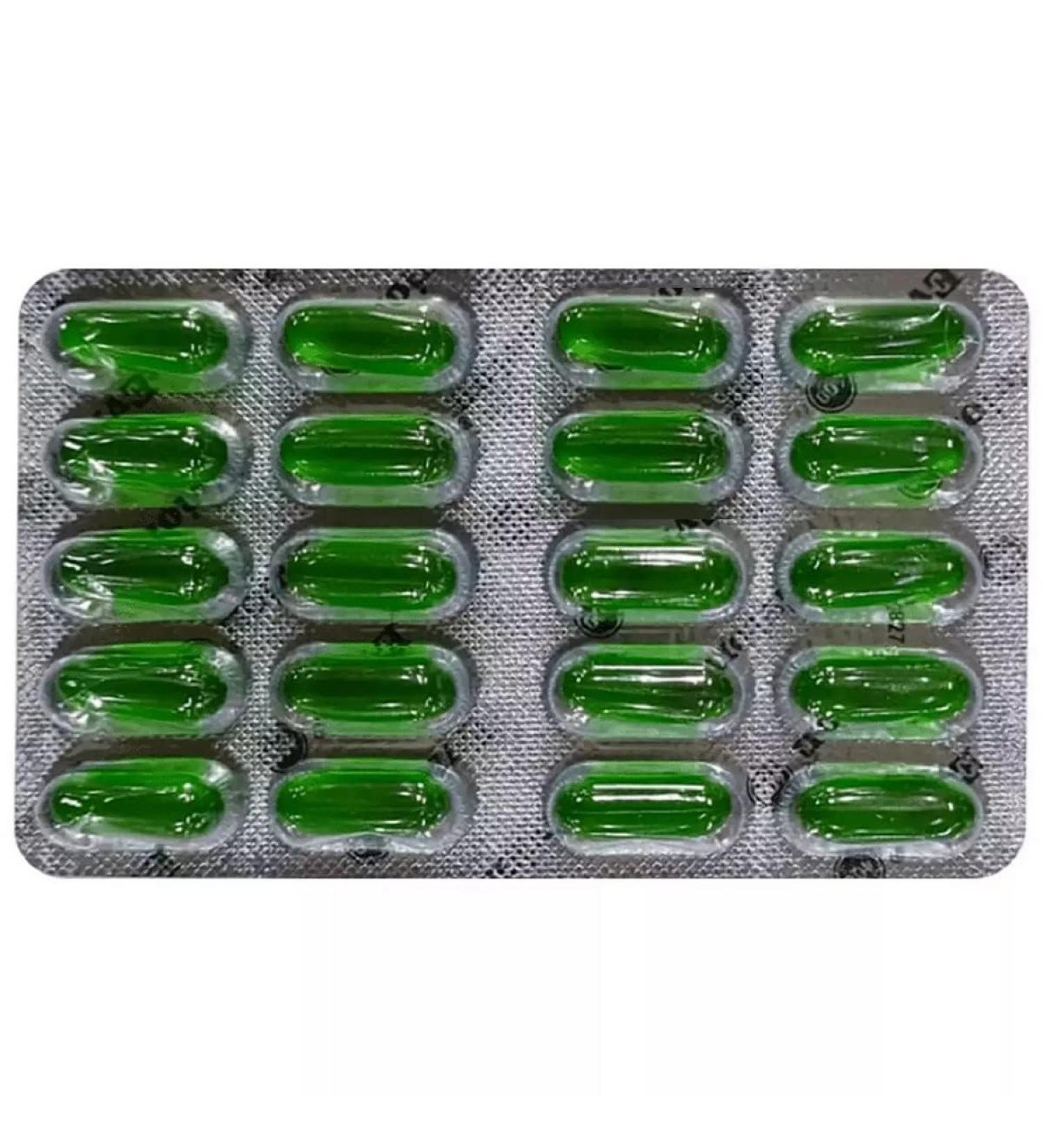Evion 400 Vitamin E Capsules for Glowing Face Strong Hair Acne Nails Glowing Skin (Pack of 5 Strip)