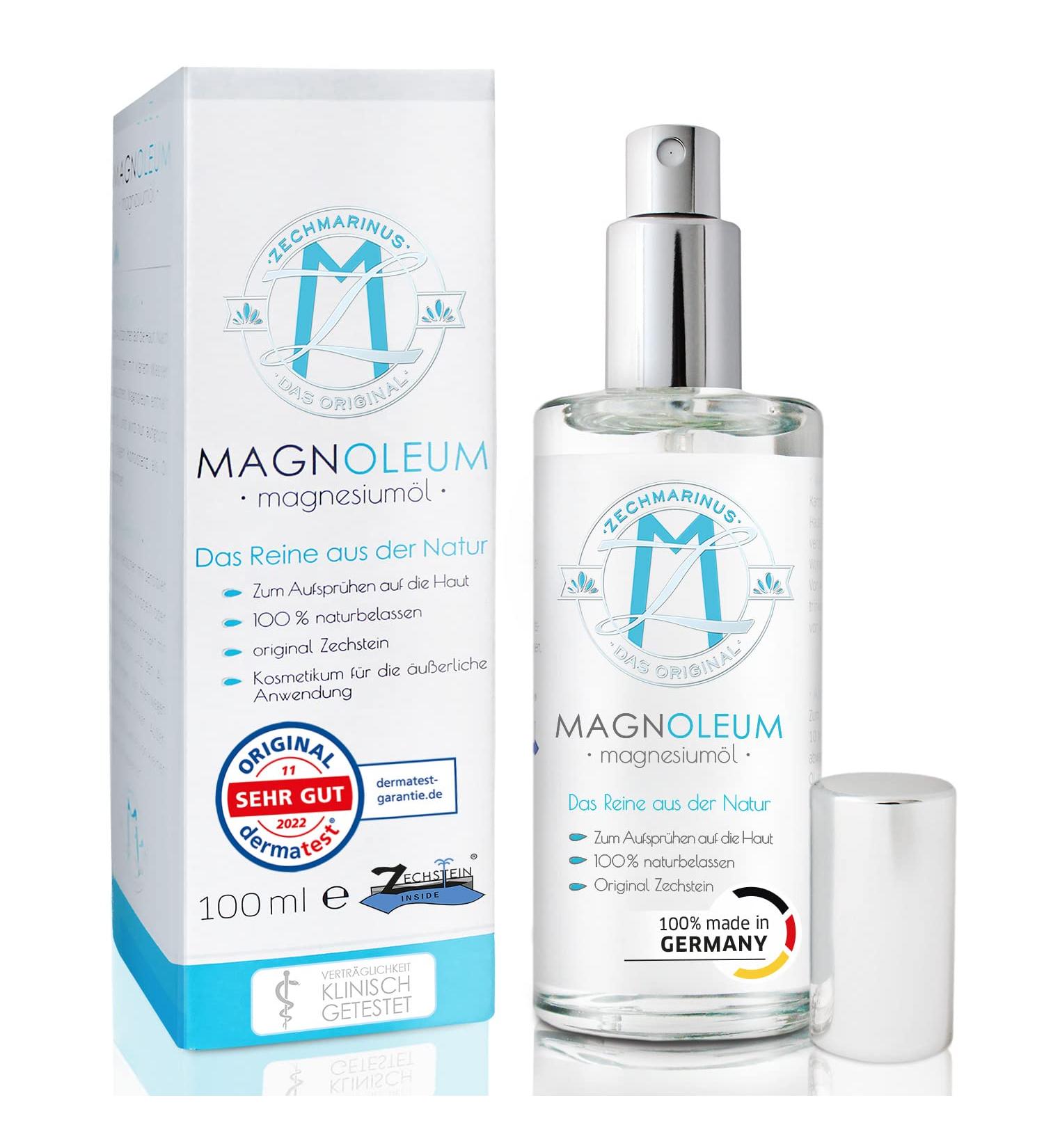 100% Pure Magnesium Oil | Original Zechstein Magnesium Chloride | 100 ml Glass Spray Bottle | International Shipping Available - Buy Online on GoSupps.com