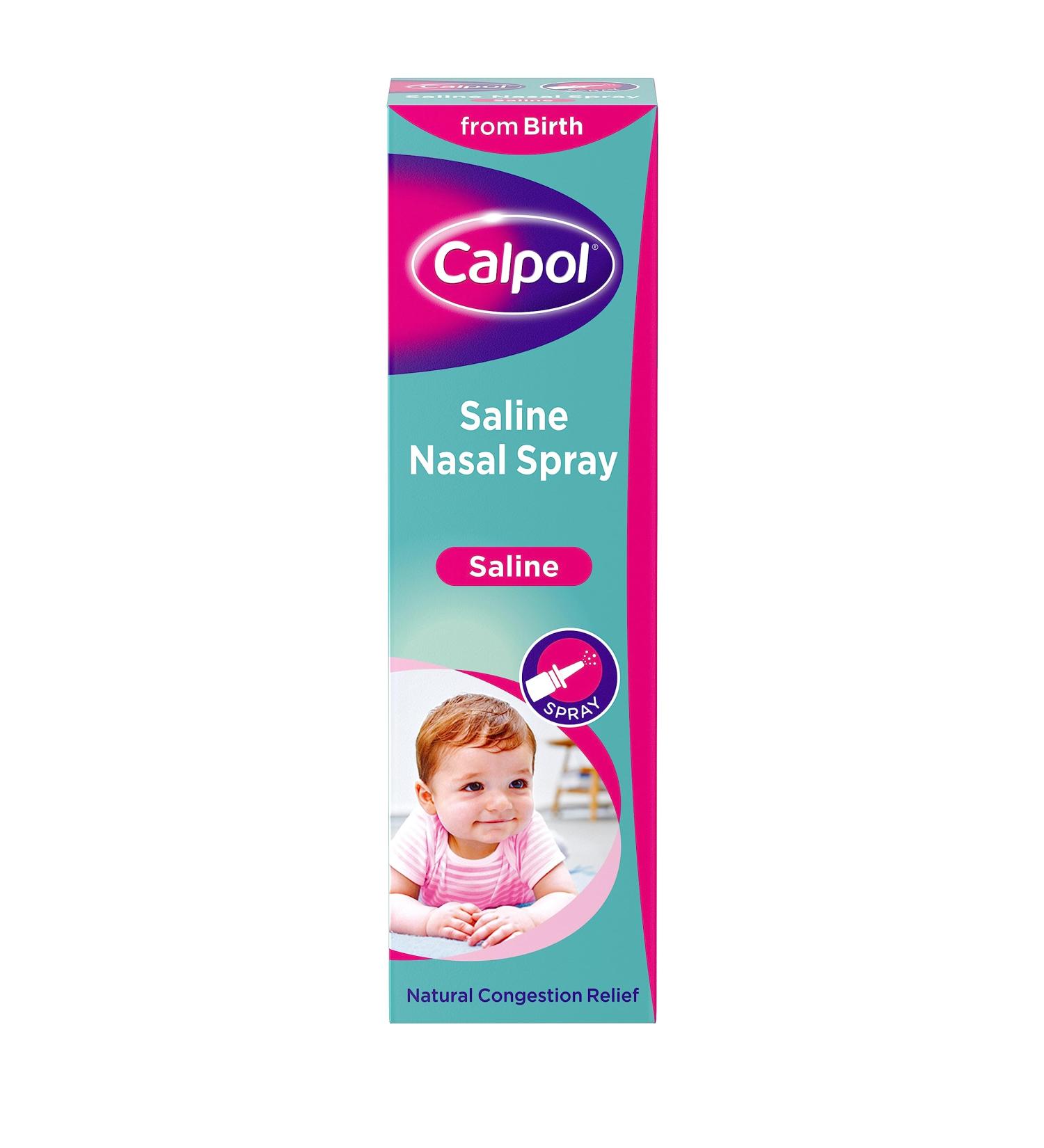 Calpol Saline Nasal Spray 15ml - Fast Congestion Relief - Buy Online on GoSupps.com