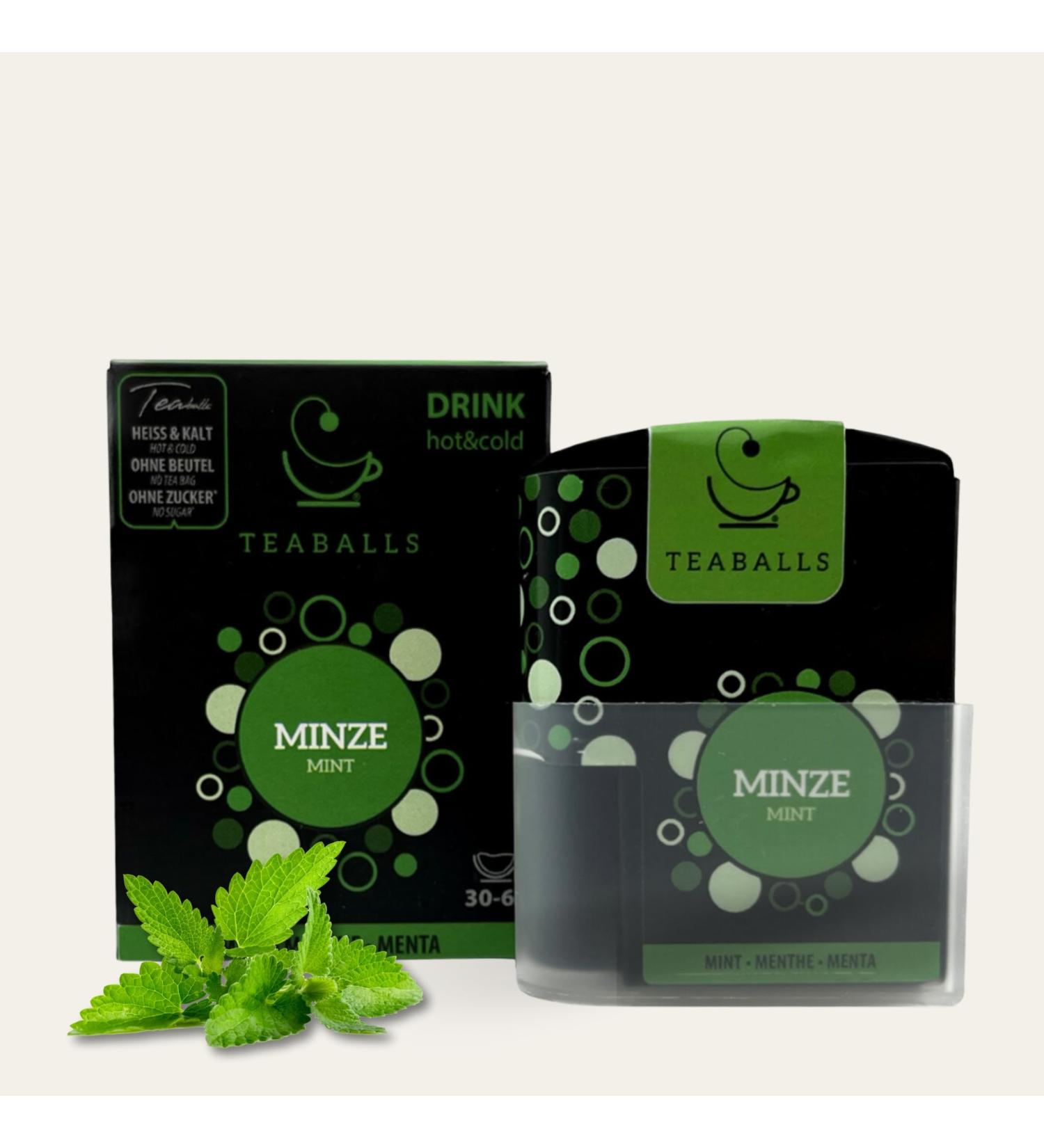 Teaballs - Mint Dispenser (1 x 6 g) Black Selection for Approx. 30-60 Cups of Tea As Known from: The Thing of the Year Pack of 150.0 - Buy Online on GoSupps.com