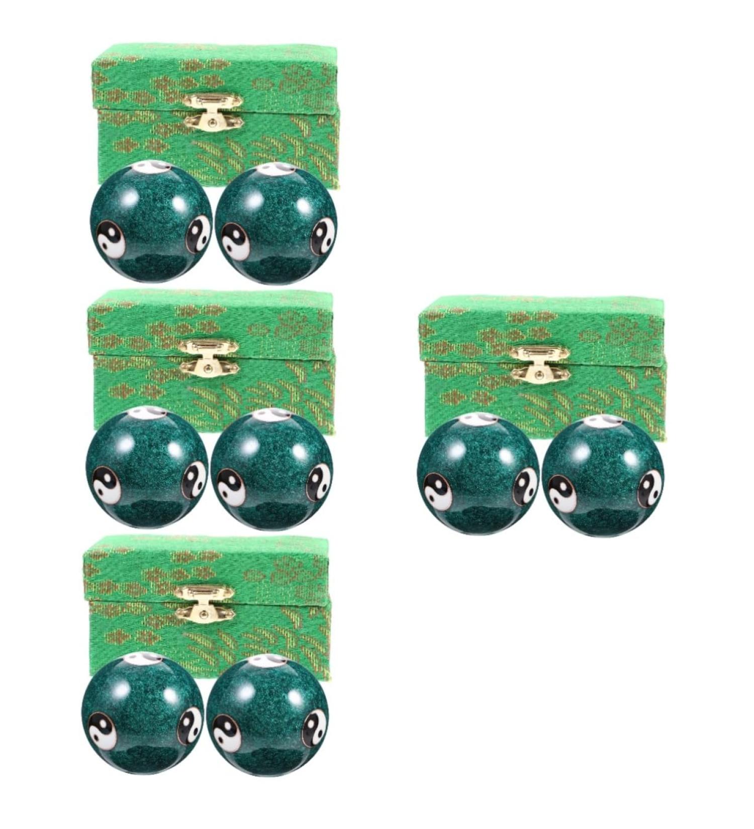 Healvian 8-Piece Massage Tools Set - Metal Acupressure Handballs for Health & Wellness - International Shipping Available - Buy Online on GoSupps.com