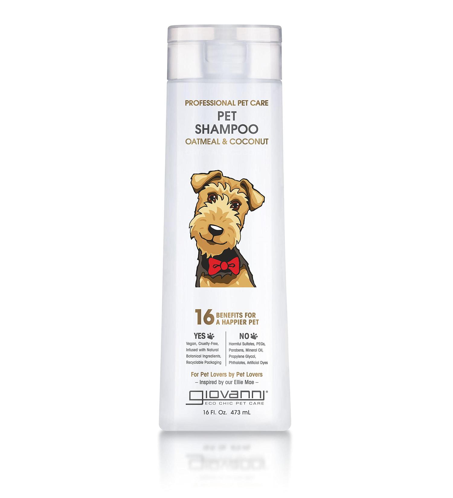 Giovanni Professional Pet Care Oatmeal & Coconut Shampoo 16 fl oz - Soothing Formula for Dogs & Cats - Buy Online on GoSupps.com