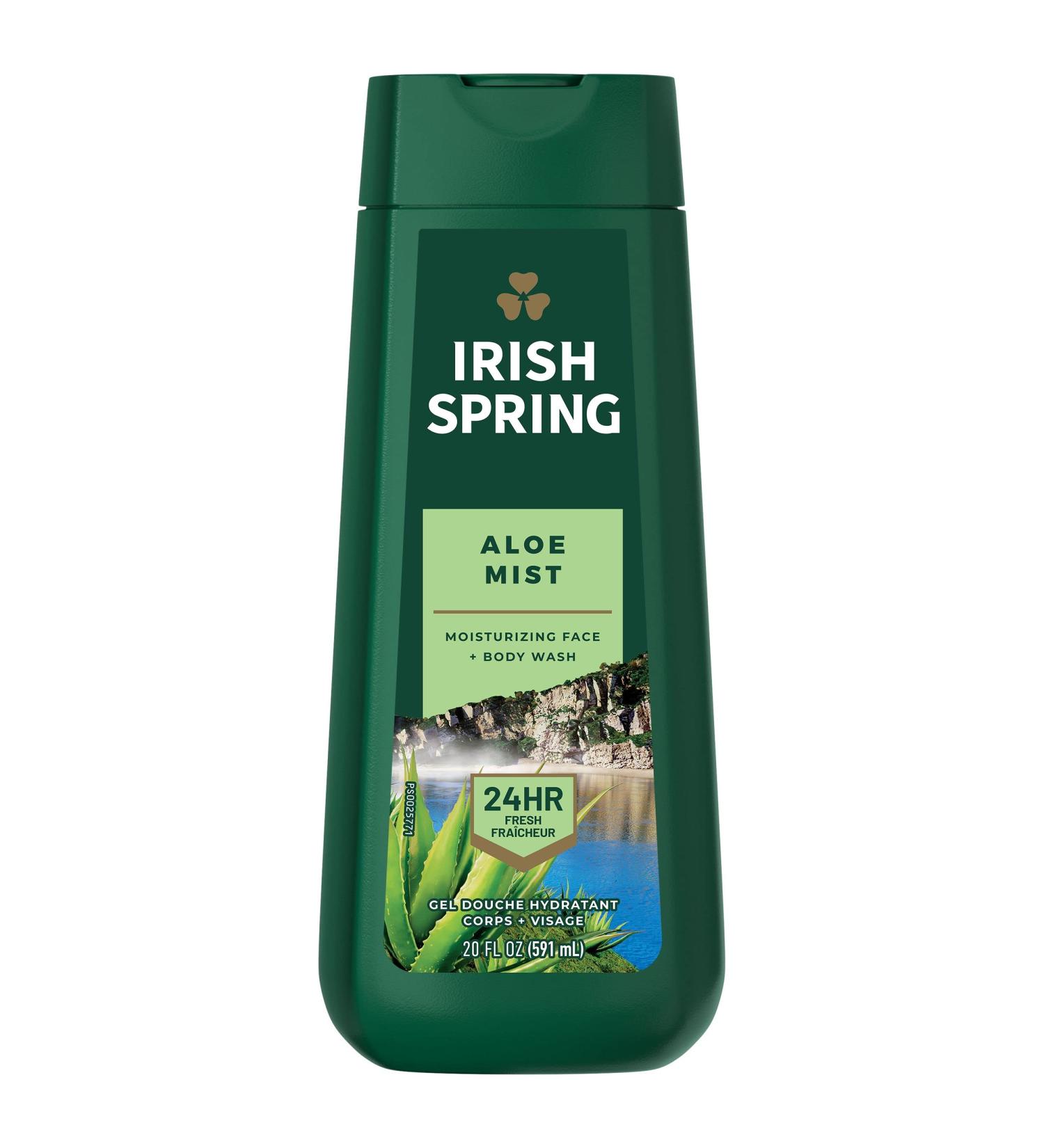 Irish Spring Aloe Mist Body Wash for Men 591 mL - Buy Online on GoSupps.com