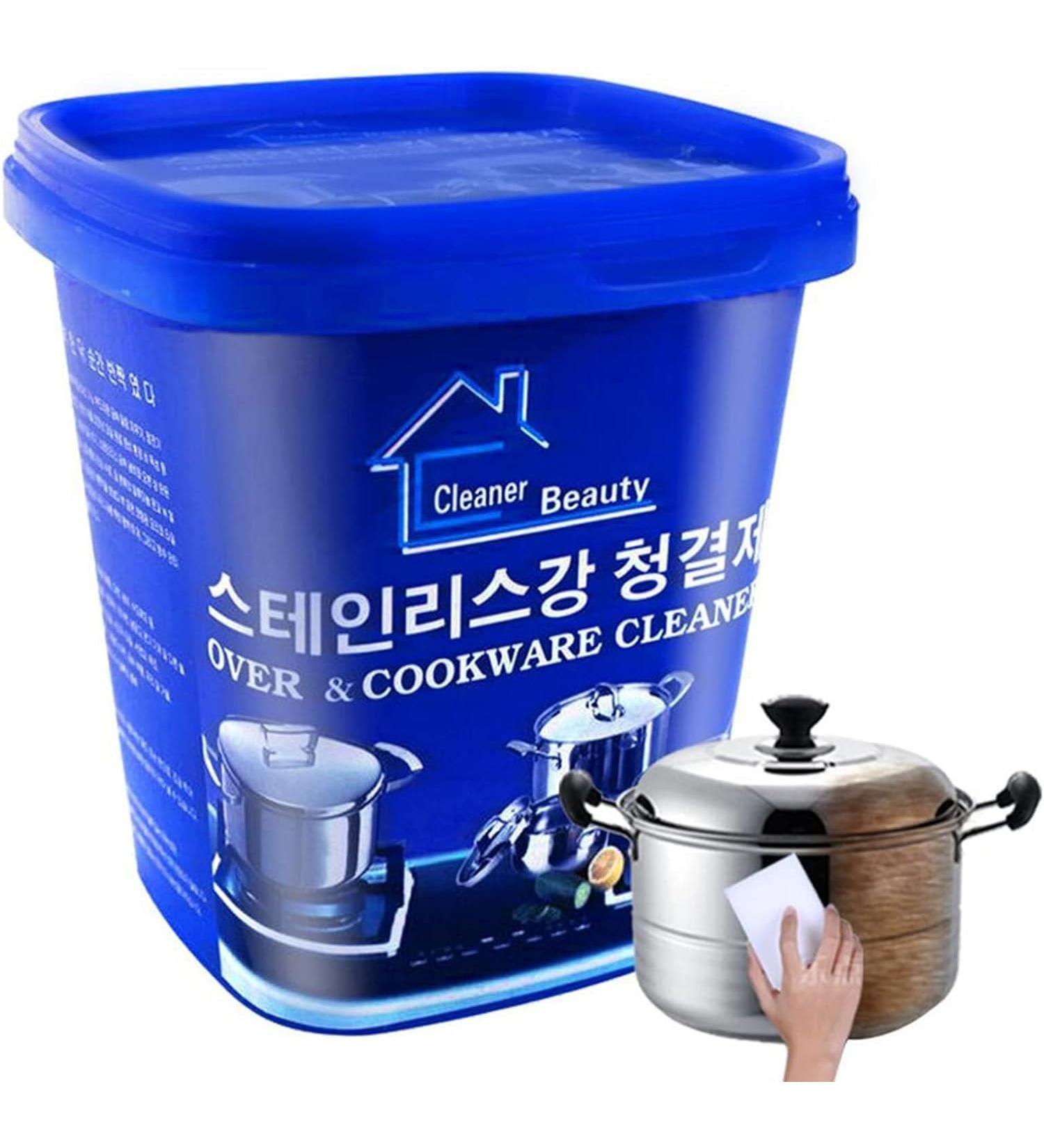 500g Stainless Steel Cleaning Paste Oven Cookware Cleaner Remove Stains from Pots Pans Multi-Purpose Household Powerful Rust Remover Cleaner - Buy Online on GoSupps.com