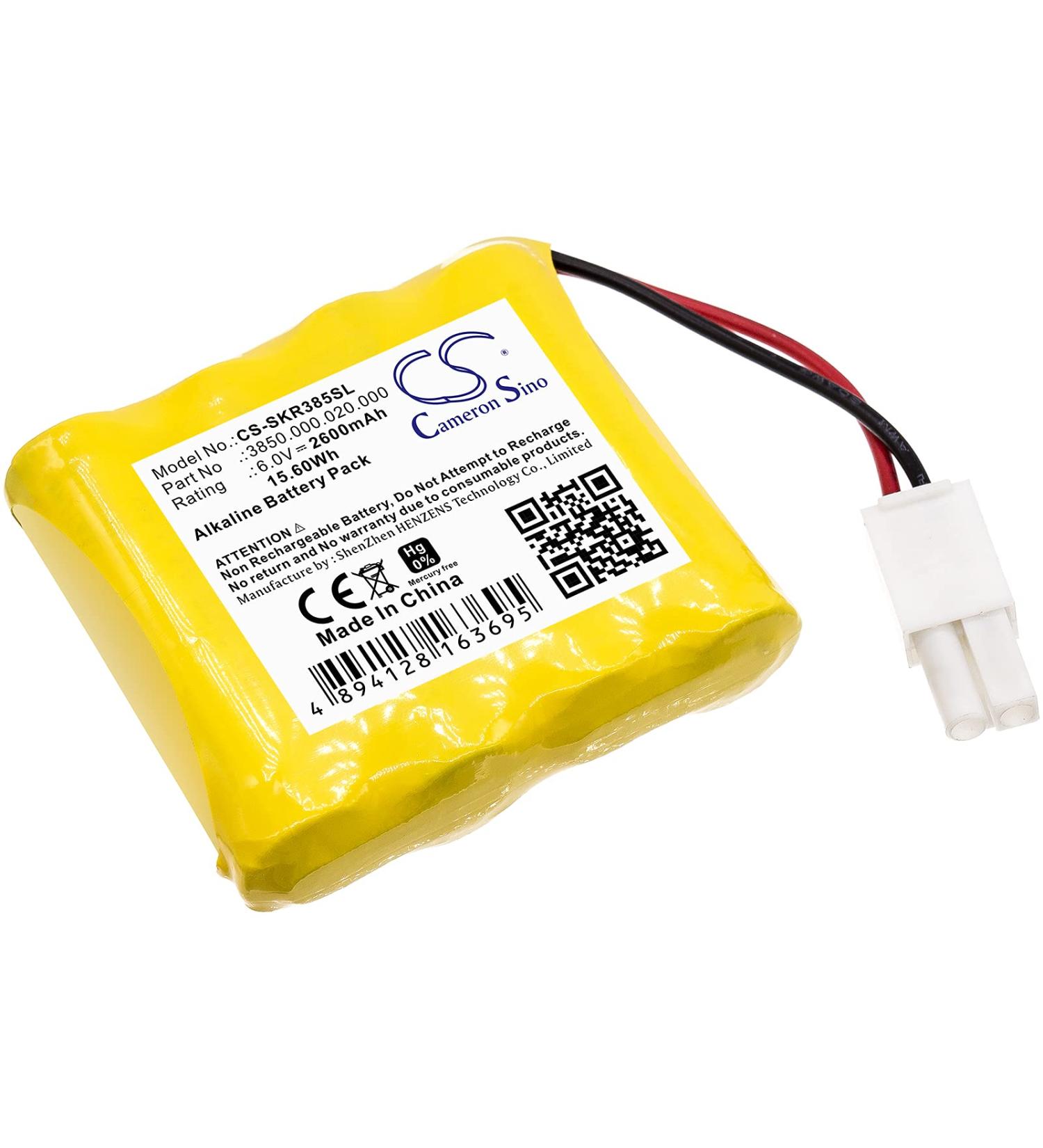2600mAh Replacement Battery for Safe-O-Pin Pincode Coin Operate Lock - 3850.000.020.000 | 6.0V International Shipping Available - Buy Online on GoSupps.com