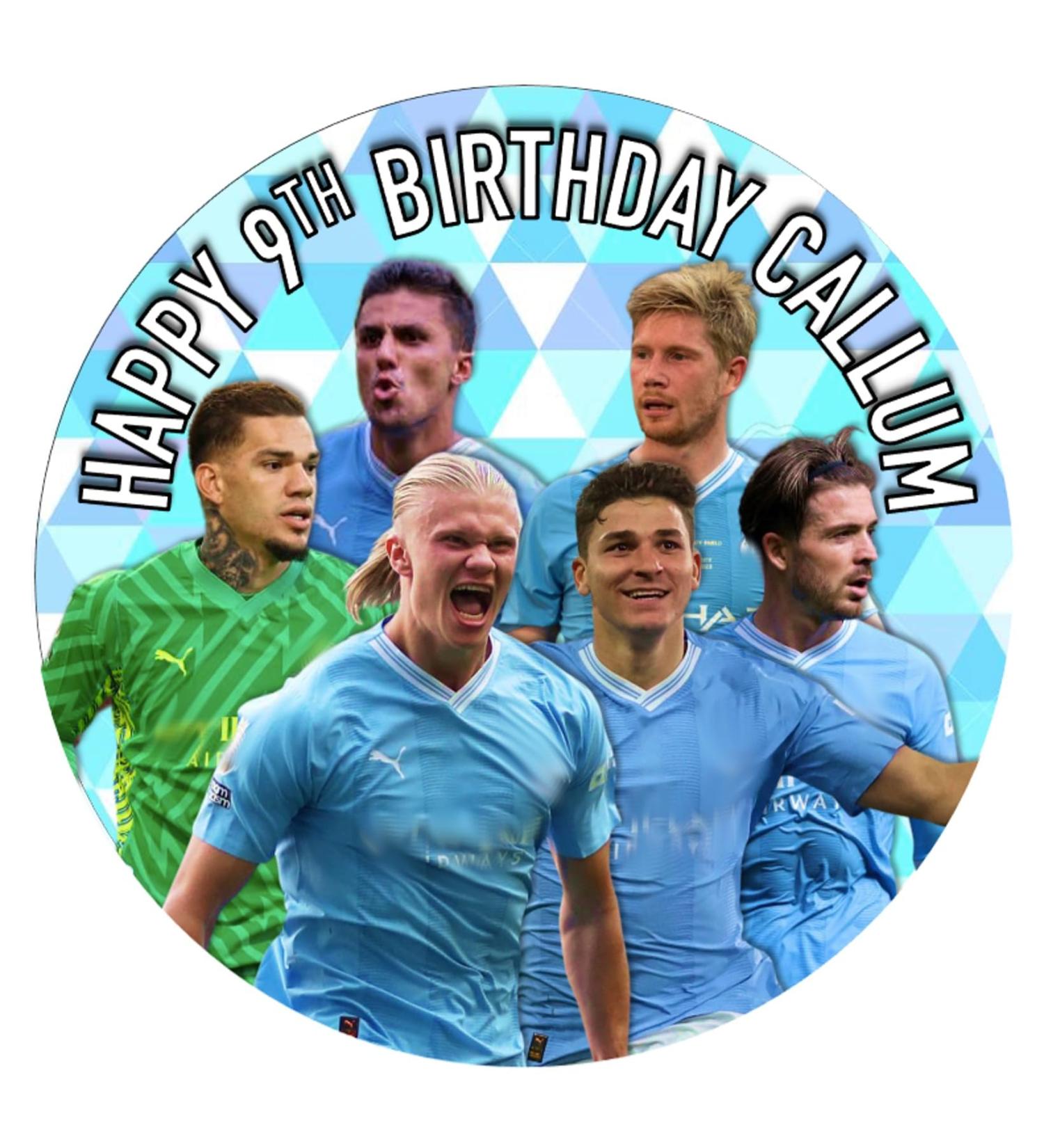 Manchester City Cake topper (Icing Sheet)